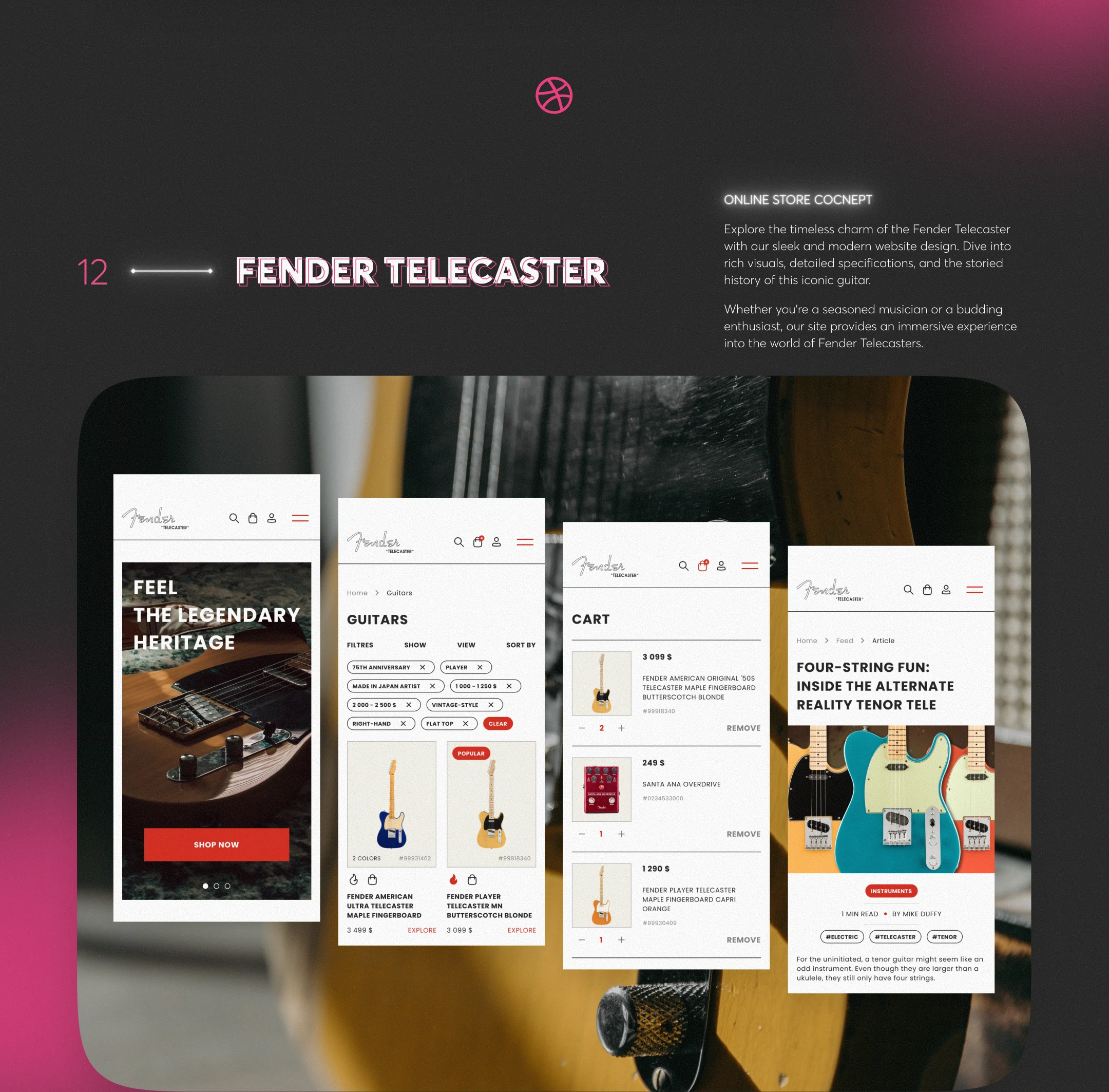 DRIBBBLE SHOTS COLLECTION • 2023–2025 — Изображение №13 — Интерфейсы на Dprofile
