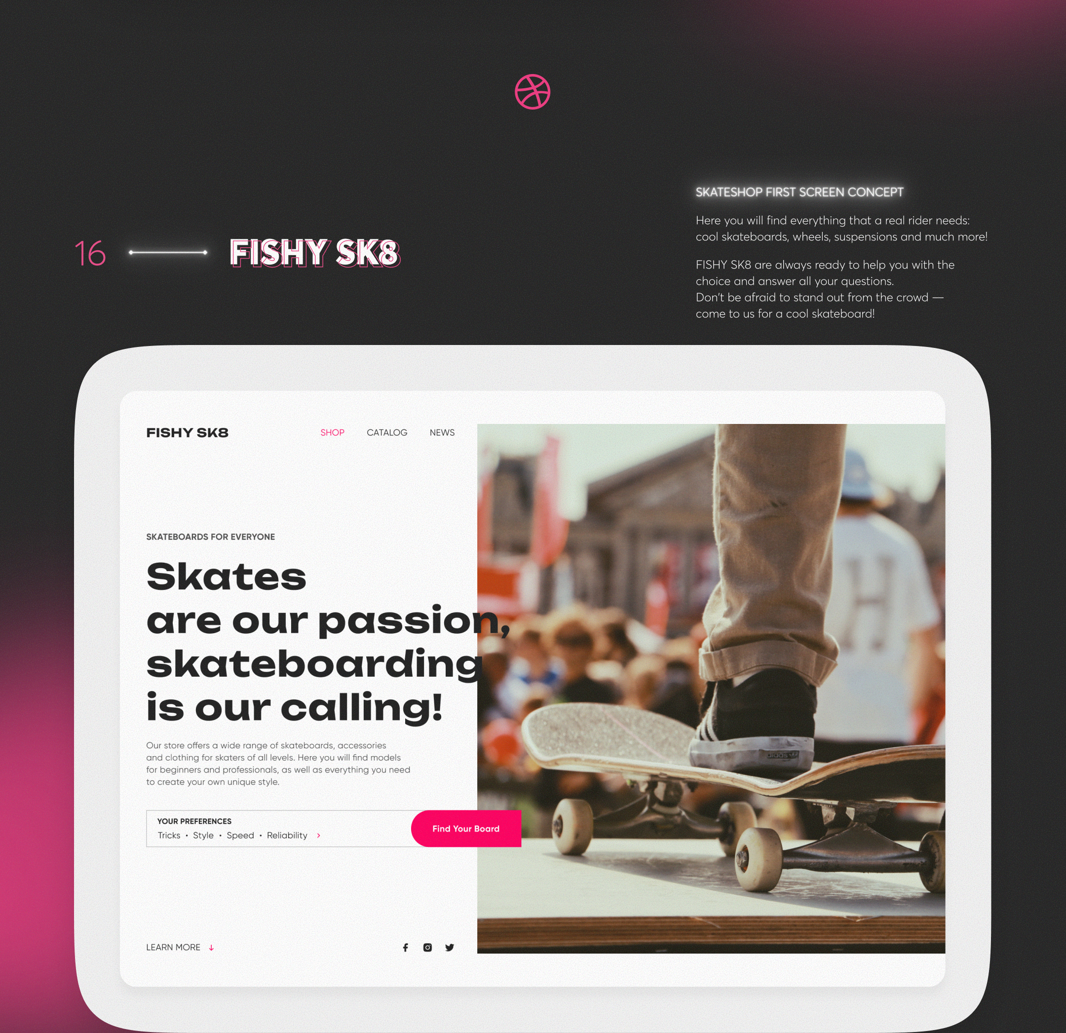 DRIBBBLE SHOTS COLLECTION • 2023–2026 — Изображение №17 — Интерфейсы на Dprofile