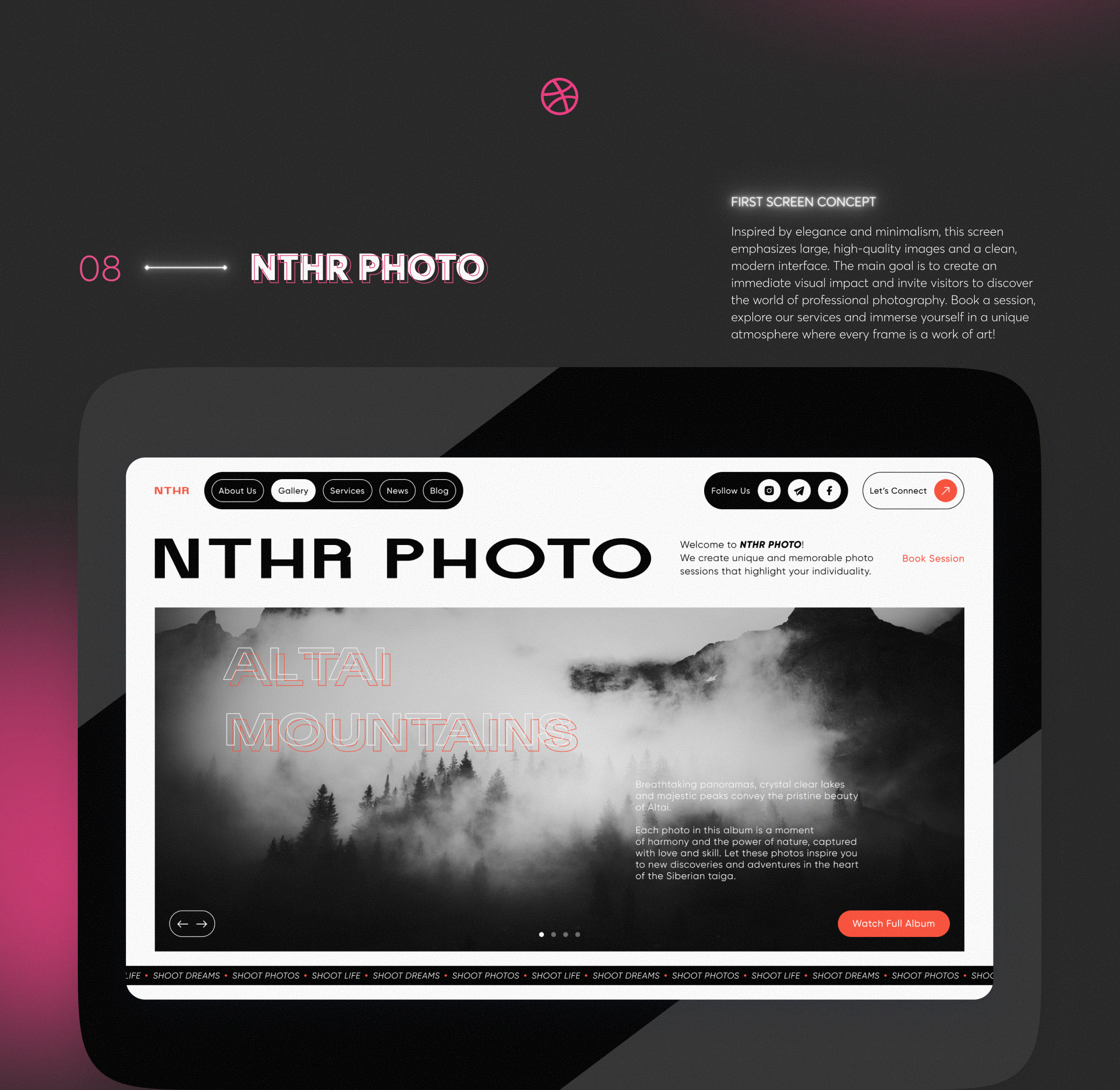 DRIBBBLE SHOTS COLLECTION • 2023–2026 — Изображение №9 — Интерфейсы на Dprofile