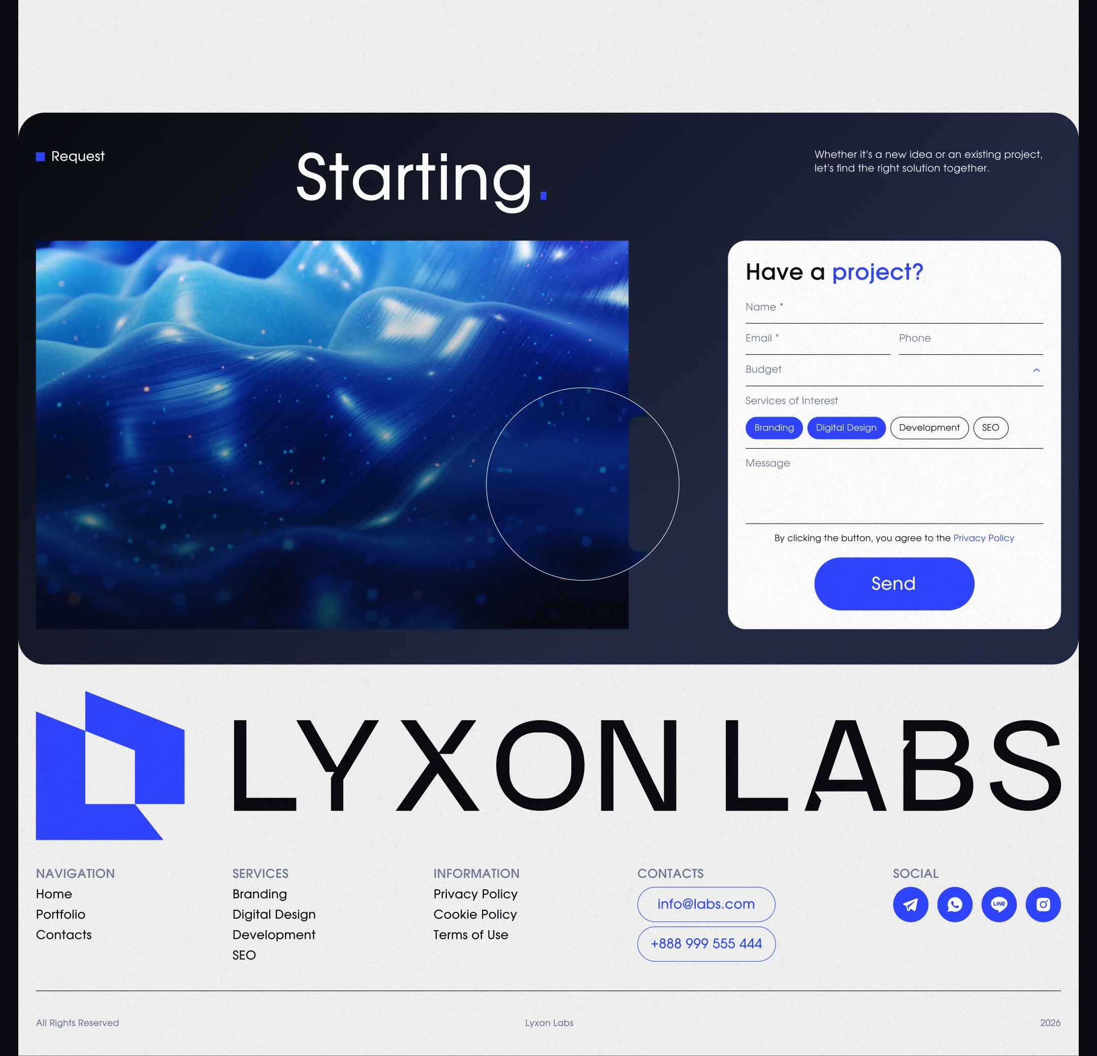 LYXON LABS • Digital Studio Website Concept — Изображение №19 — Интерфейсы на Dprofile