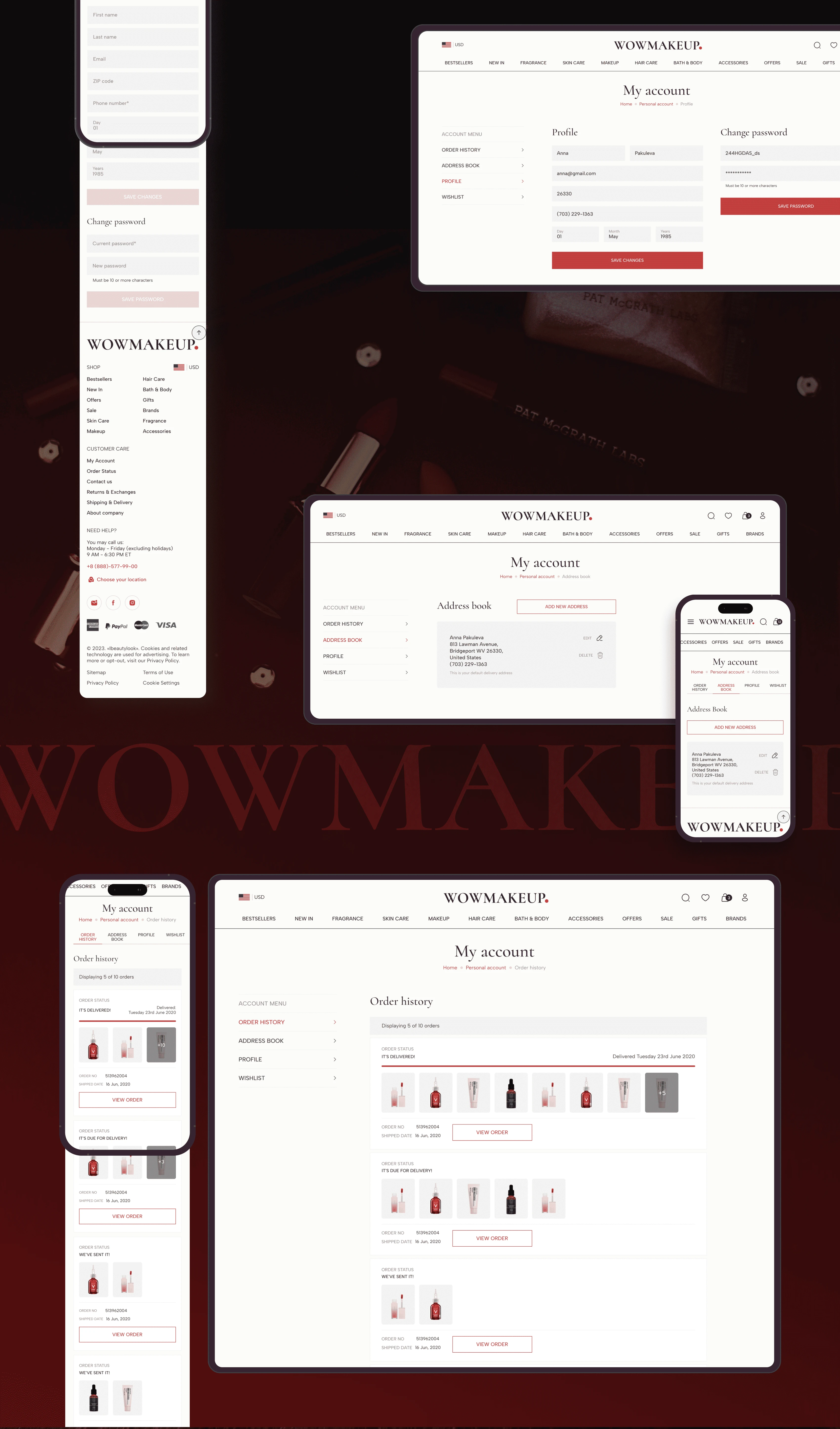 Cosmetics E-Commerce Website — Изображение №10 — Интерфейсы на Dprofile
