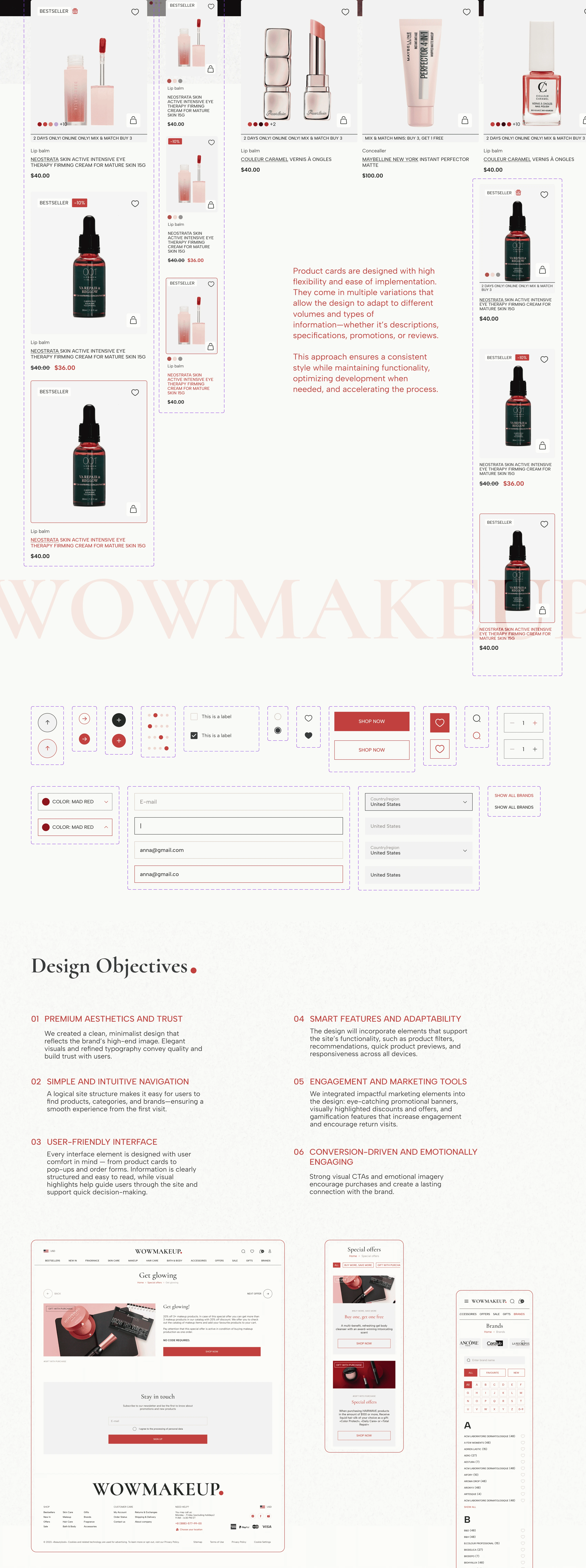 Cosmetics E-Commerce Website — Изображение №5 — Интерфейсы на Dprofile