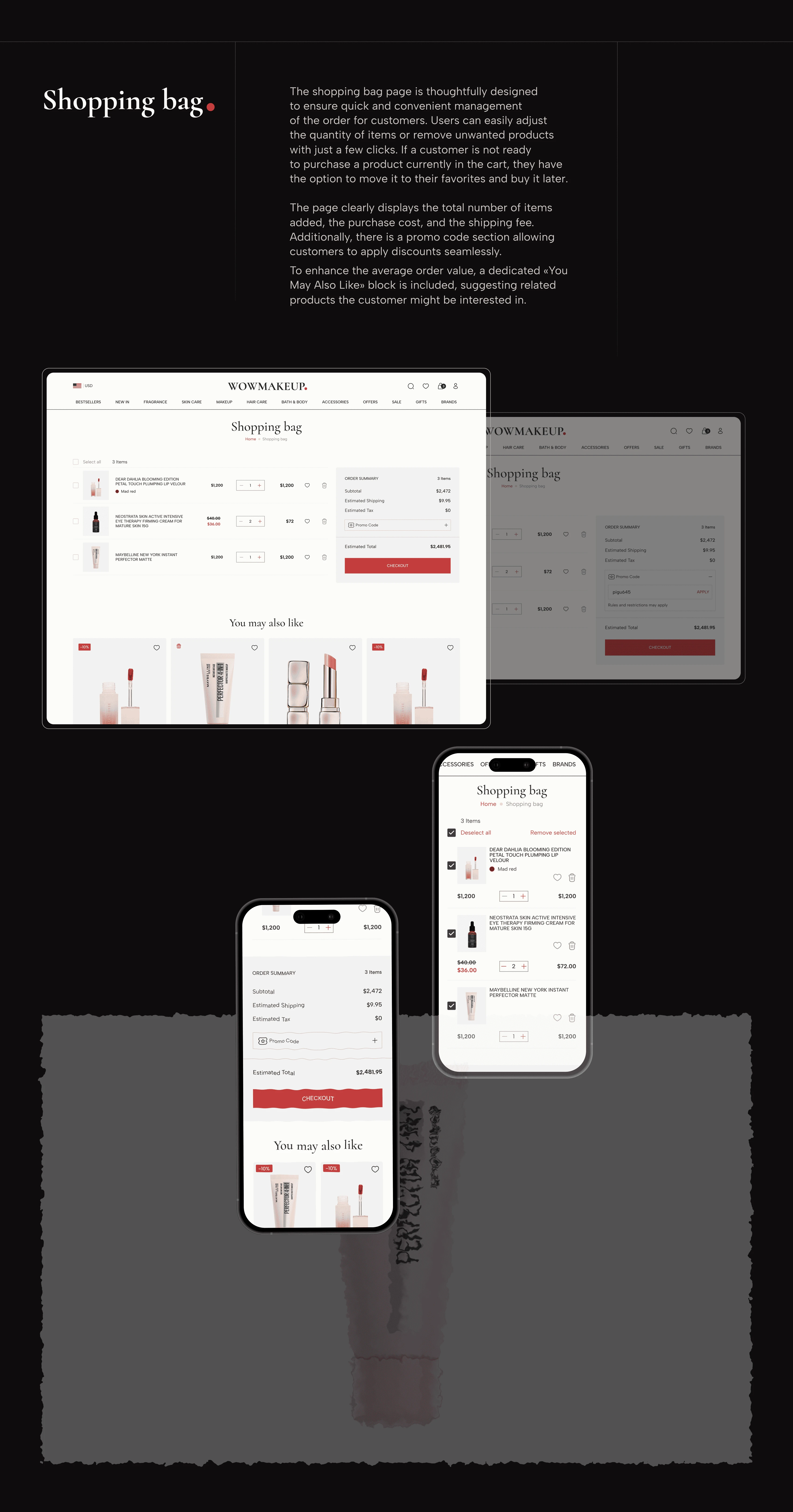 Cosmetics E-Commerce Website — Изображение №8 — Интерфейсы на Dprofile