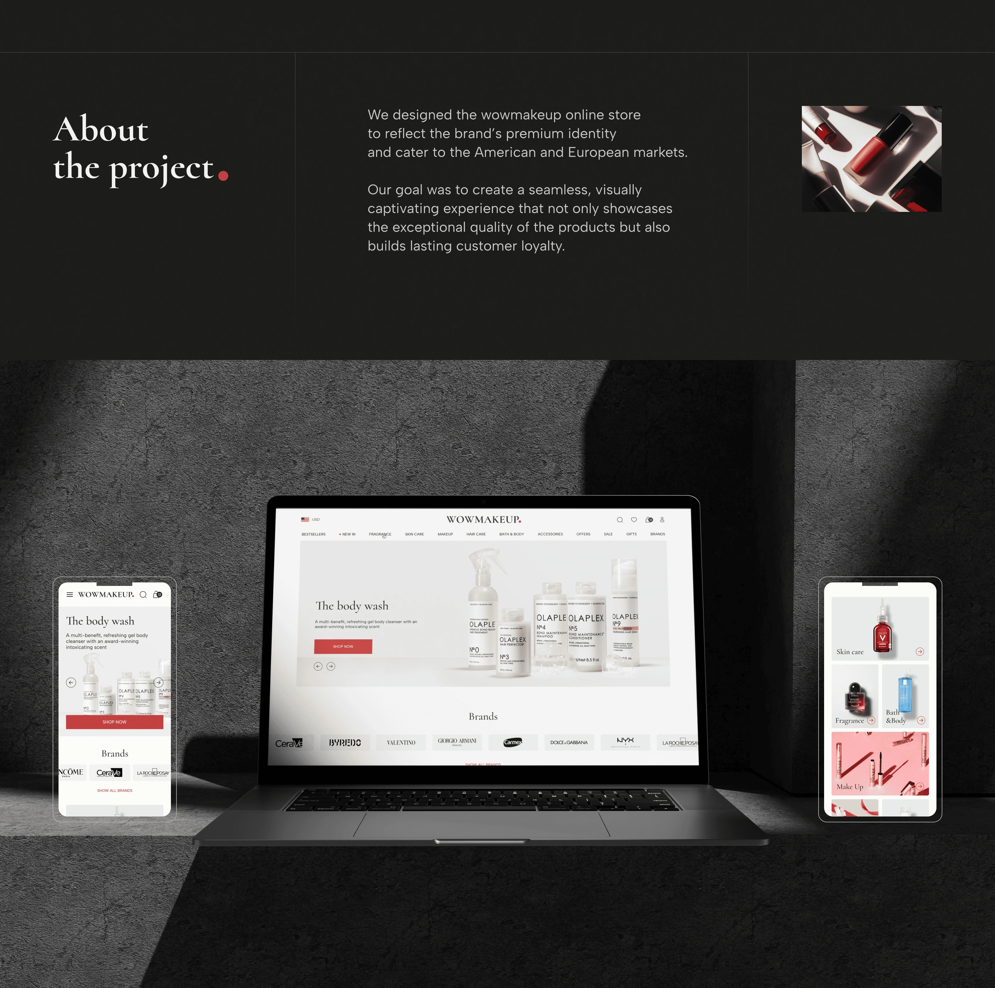 Cosmetics E-Commerce Website — Изображение №2 — Интерфейсы на Dprofile