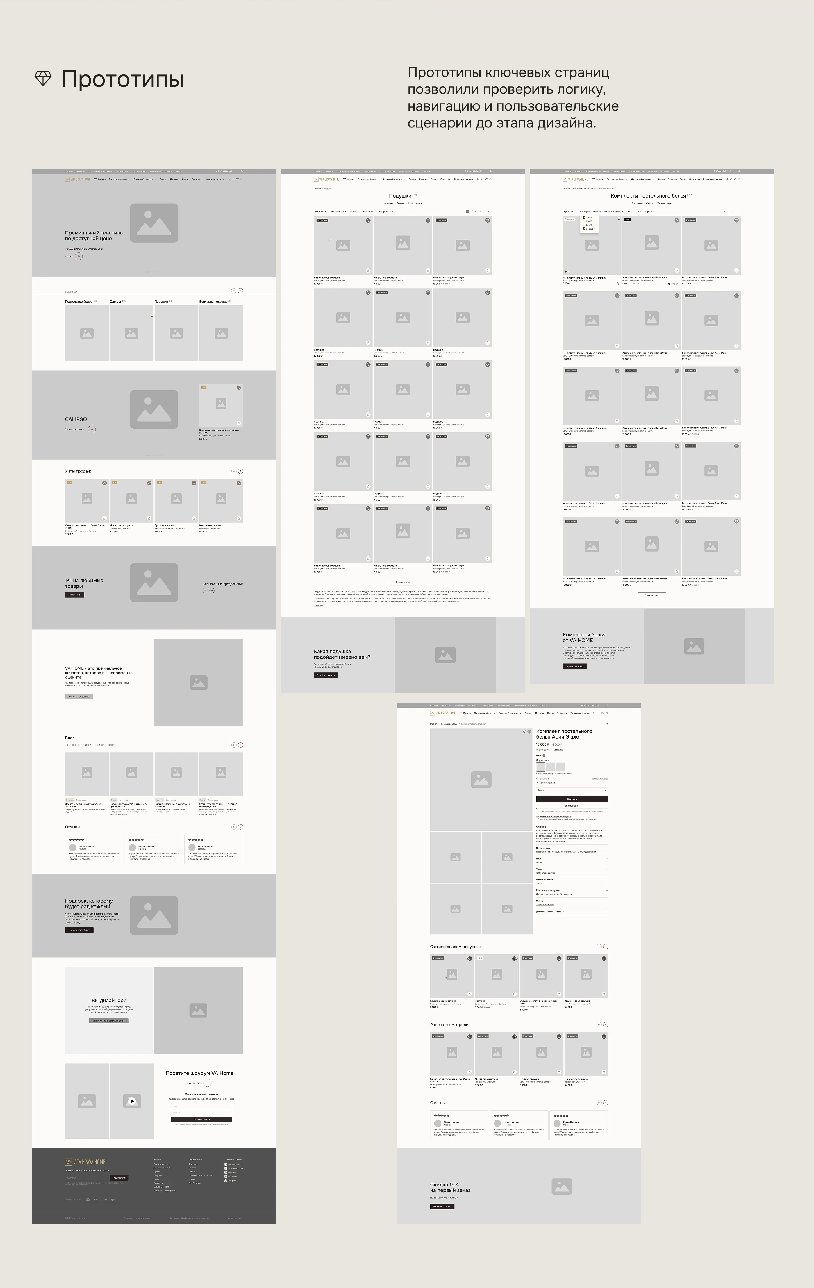 Редизайн интернет-магазина премиального постельного белья — Изображение №7 — Интерфейсы на Dprofile