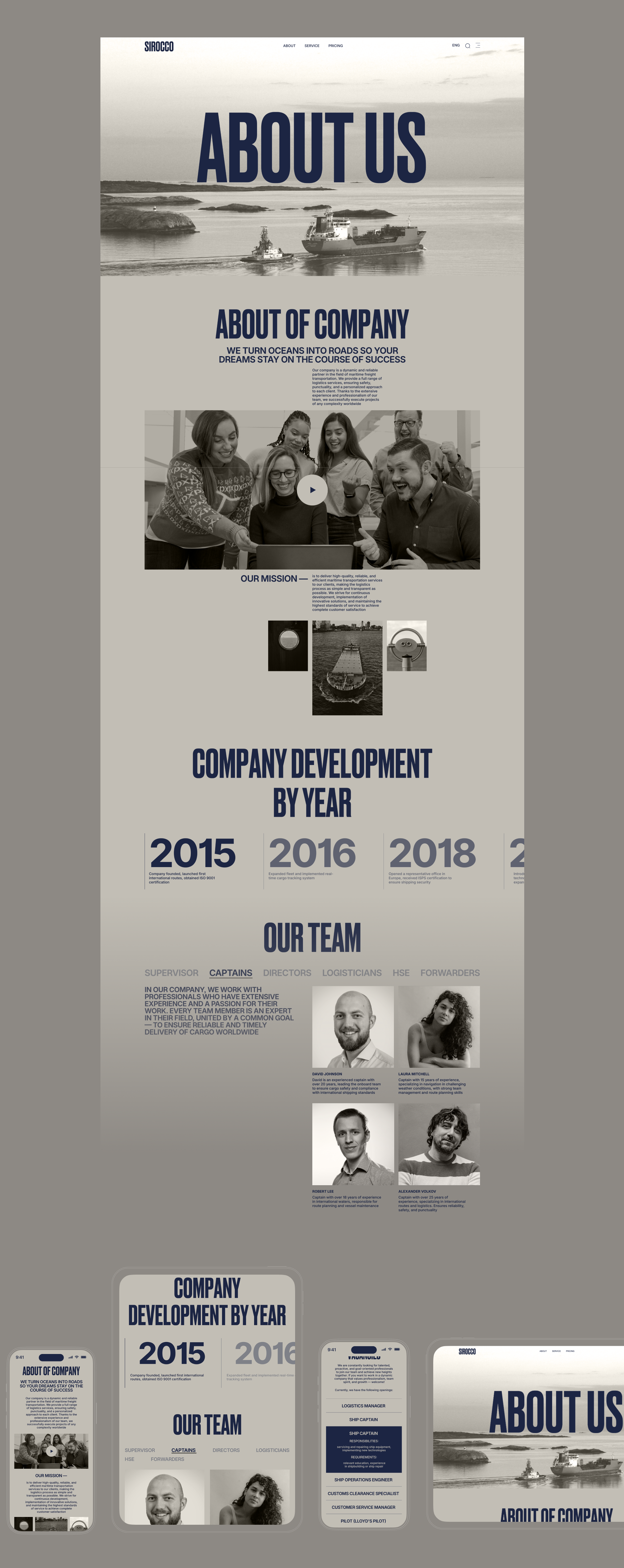 SIROCCO | Corporate website — Изображение №11 — Интерфейсы на Dprofile