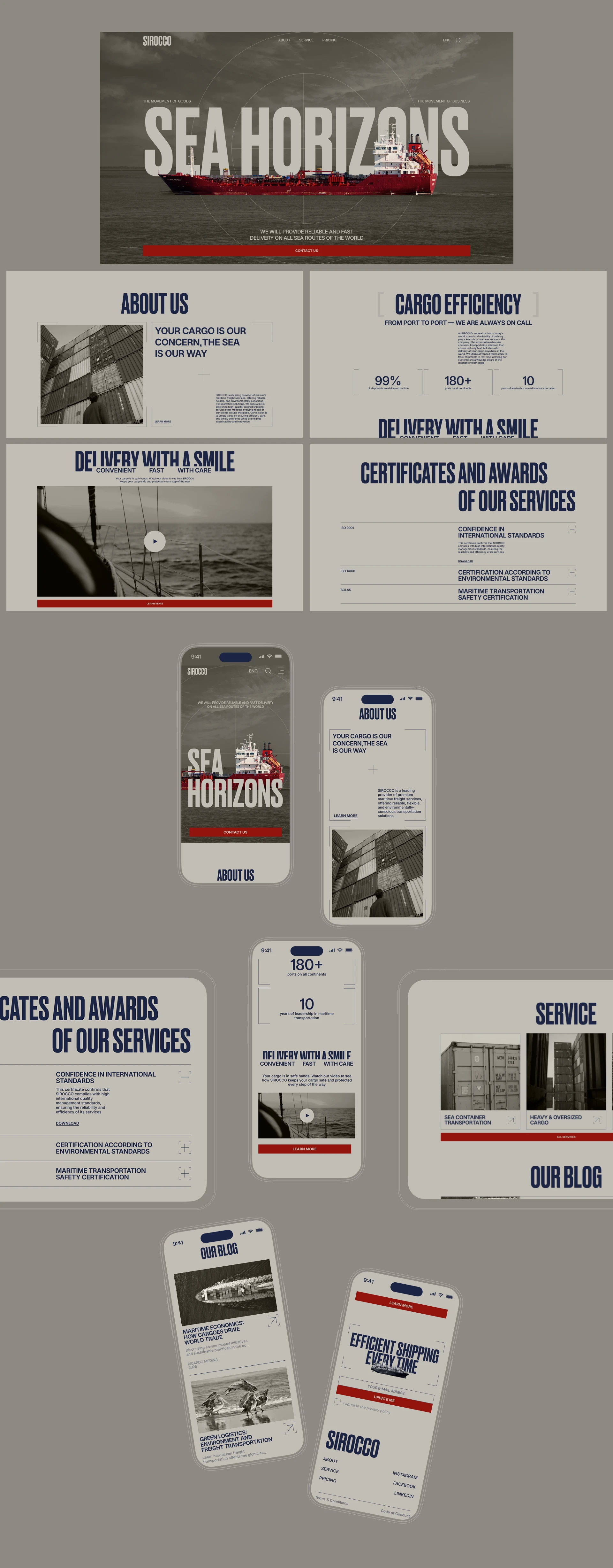 SIROCCO | Corporate website — Изображение №3 — Интерфейсы на Dprofile