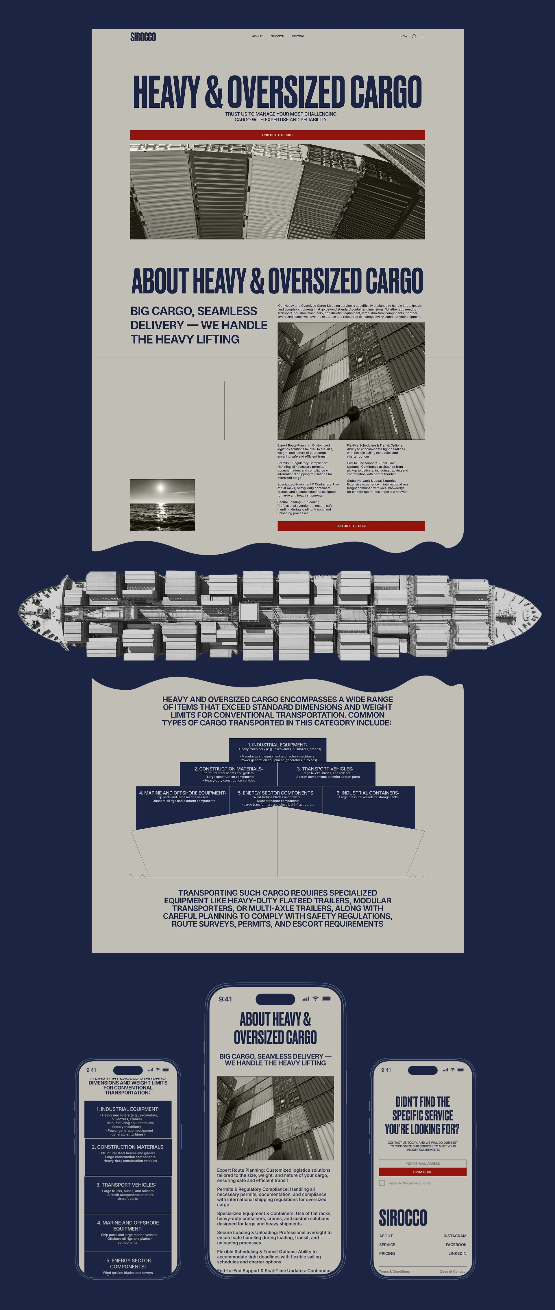 SIROCCO | Corporate website — Изображение №7 — Интерфейсы на Dprofile
