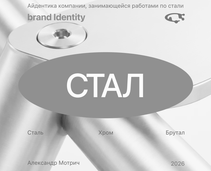 Айдентика СТАЛ / Работа со сталью — Брендинг на Dprofile