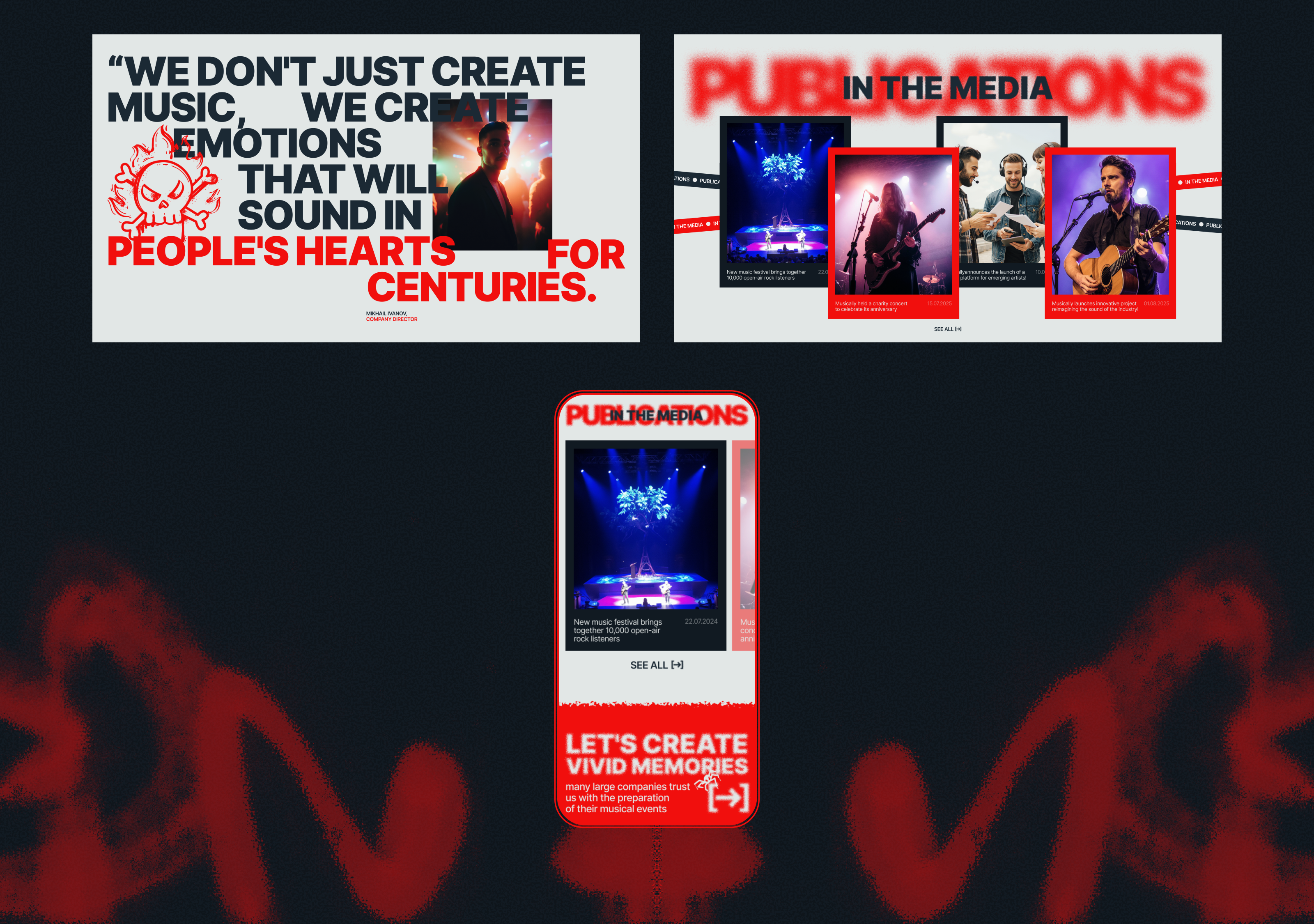 MUSICALLY | Corporate Website — Изображение №18 — Интерфейсы на Dprofile