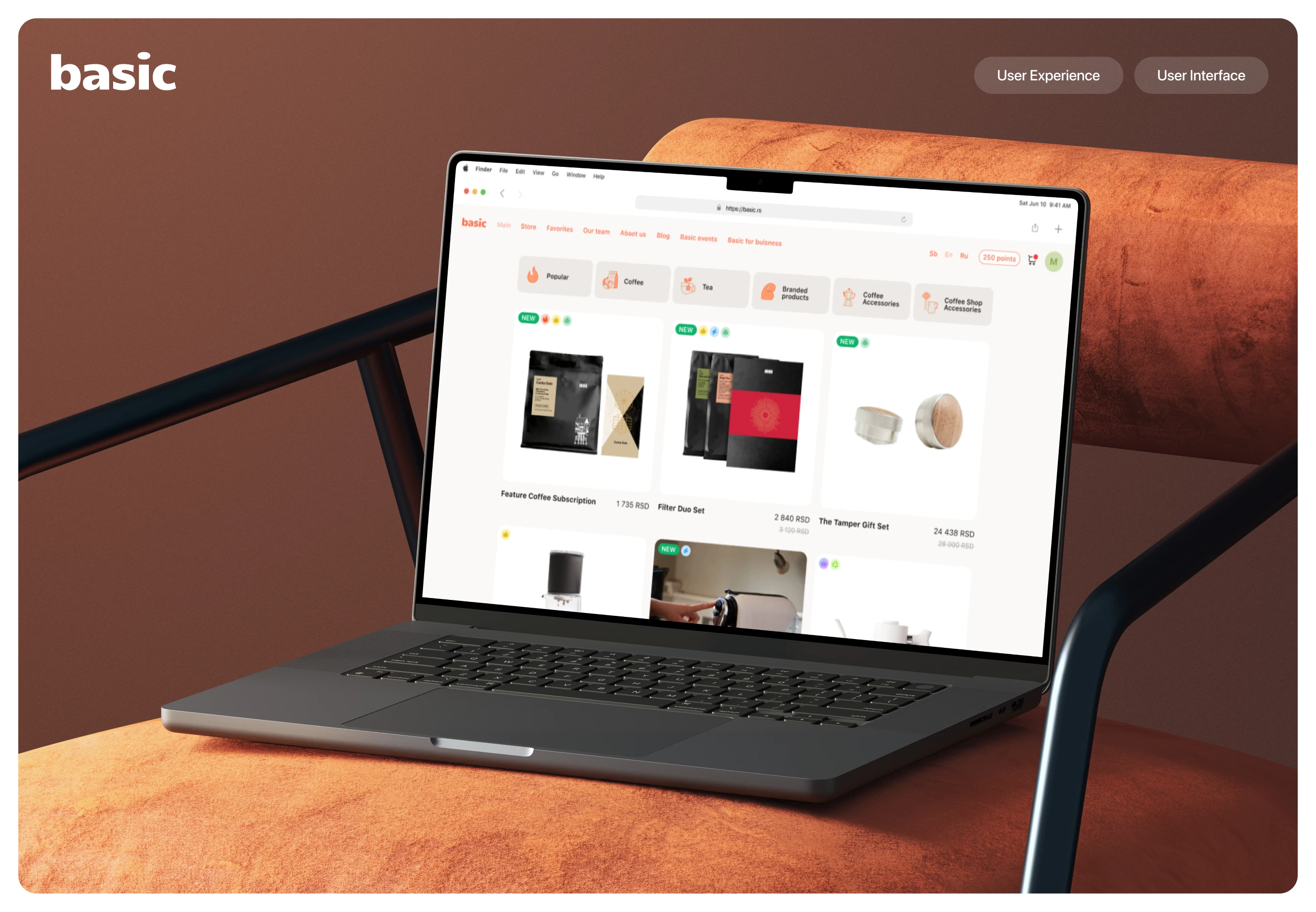 basic | Cofee Store | UI/UX Design — Изображение №1 — Интерфейсы на Dprofile