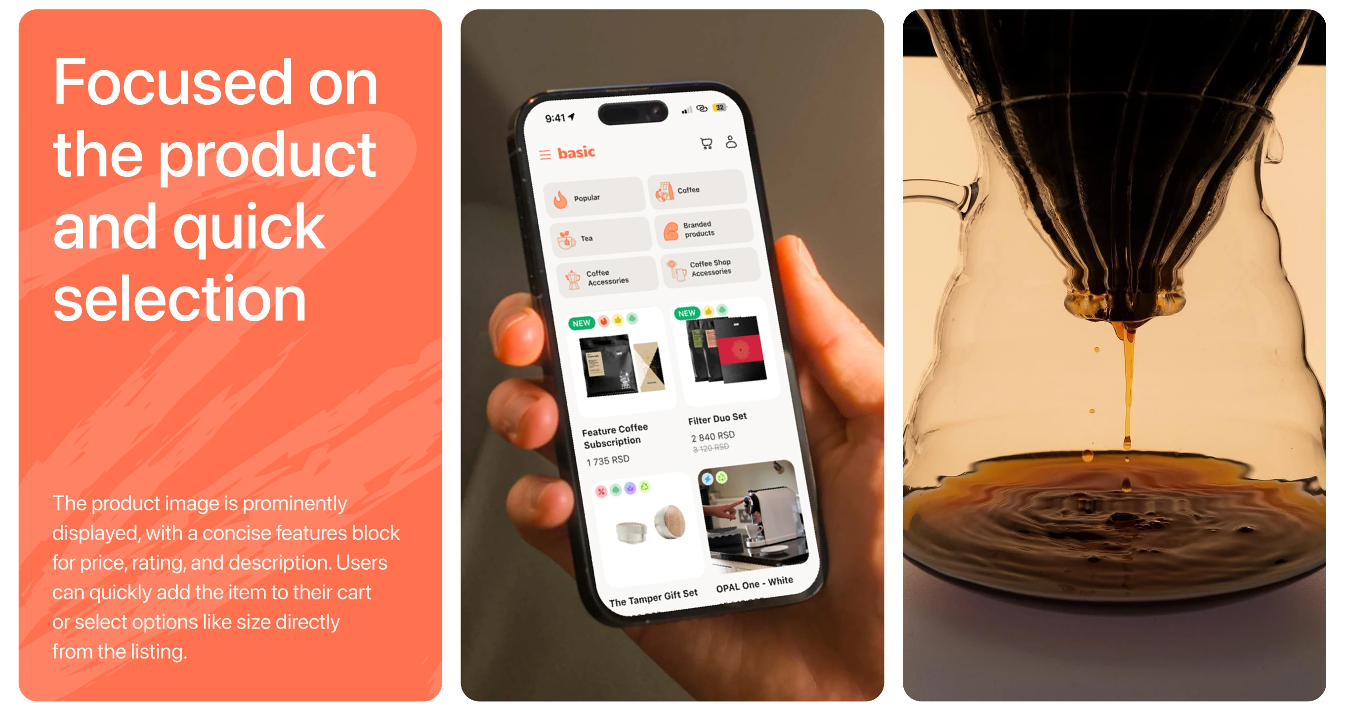 basic | Cofee Store | UI/UX Design — Изображение №8 — Интерфейсы на Dprofile