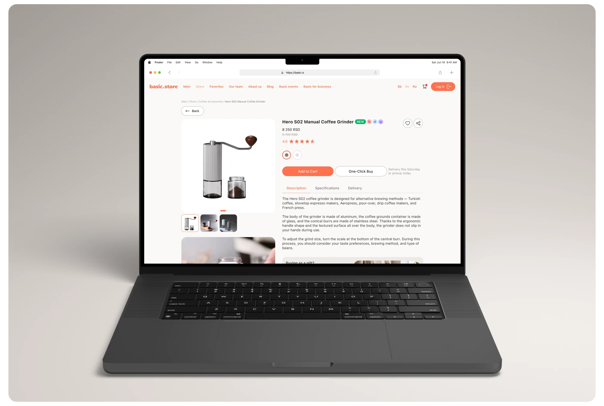 basic | Cofee Store | UI/UX Design — Изображение №9 — Интерфейсы на Dprofile