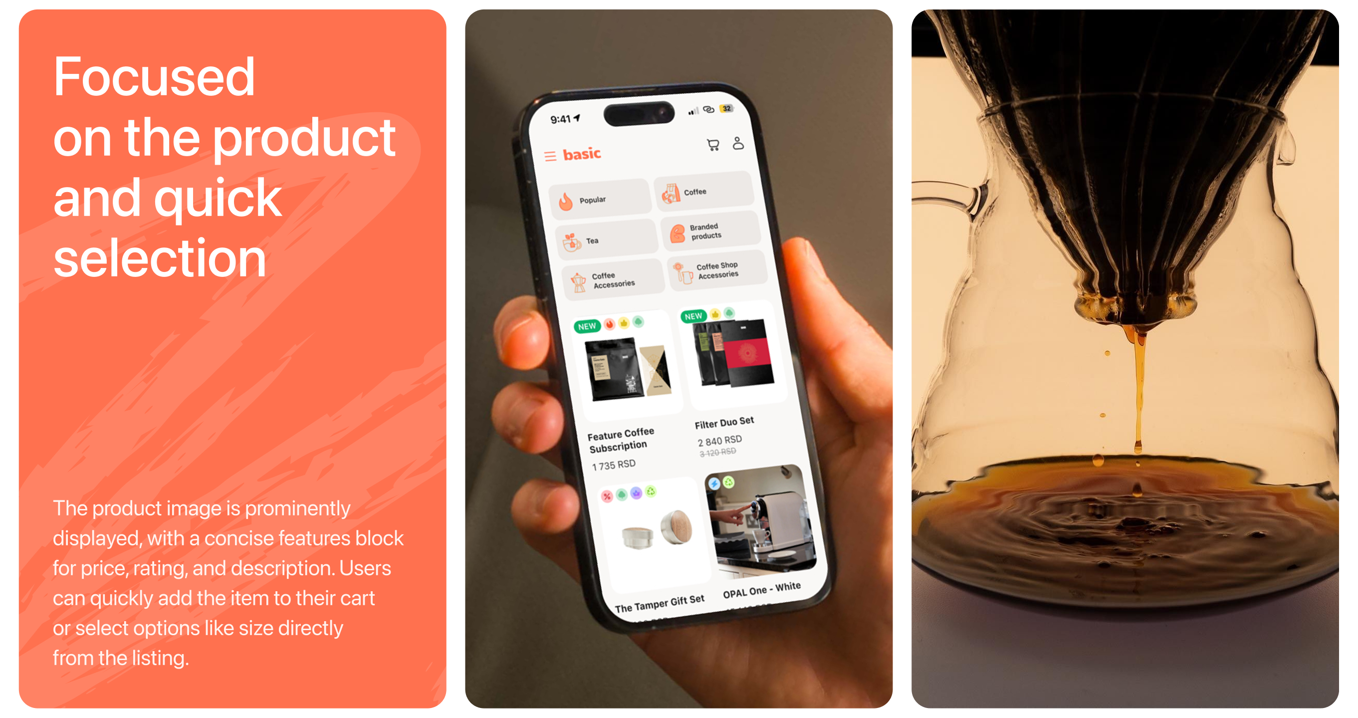 basic | Cofee Store | UI/UX Design — Изображение №8 — Интерфейсы на Dprofile