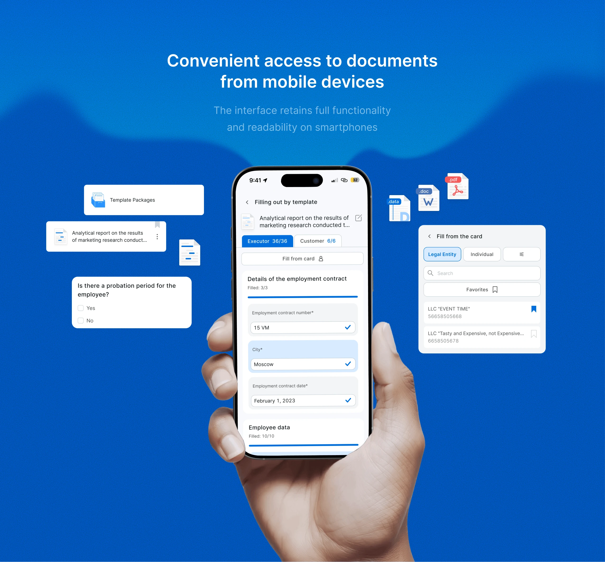 DataDoc — SaaS | E-Docs & Workflow — Изображение №9 — Интерфейсы на Dprofile