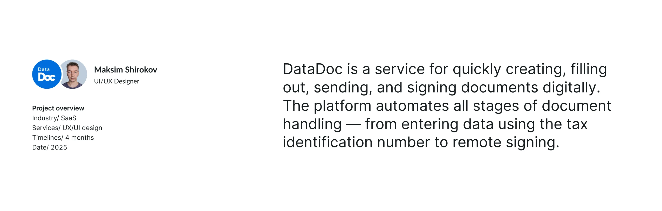 DataDoc — SaaS | E-Docs & Workflow — Изображение №2 — Интерфейсы на Dprofile
