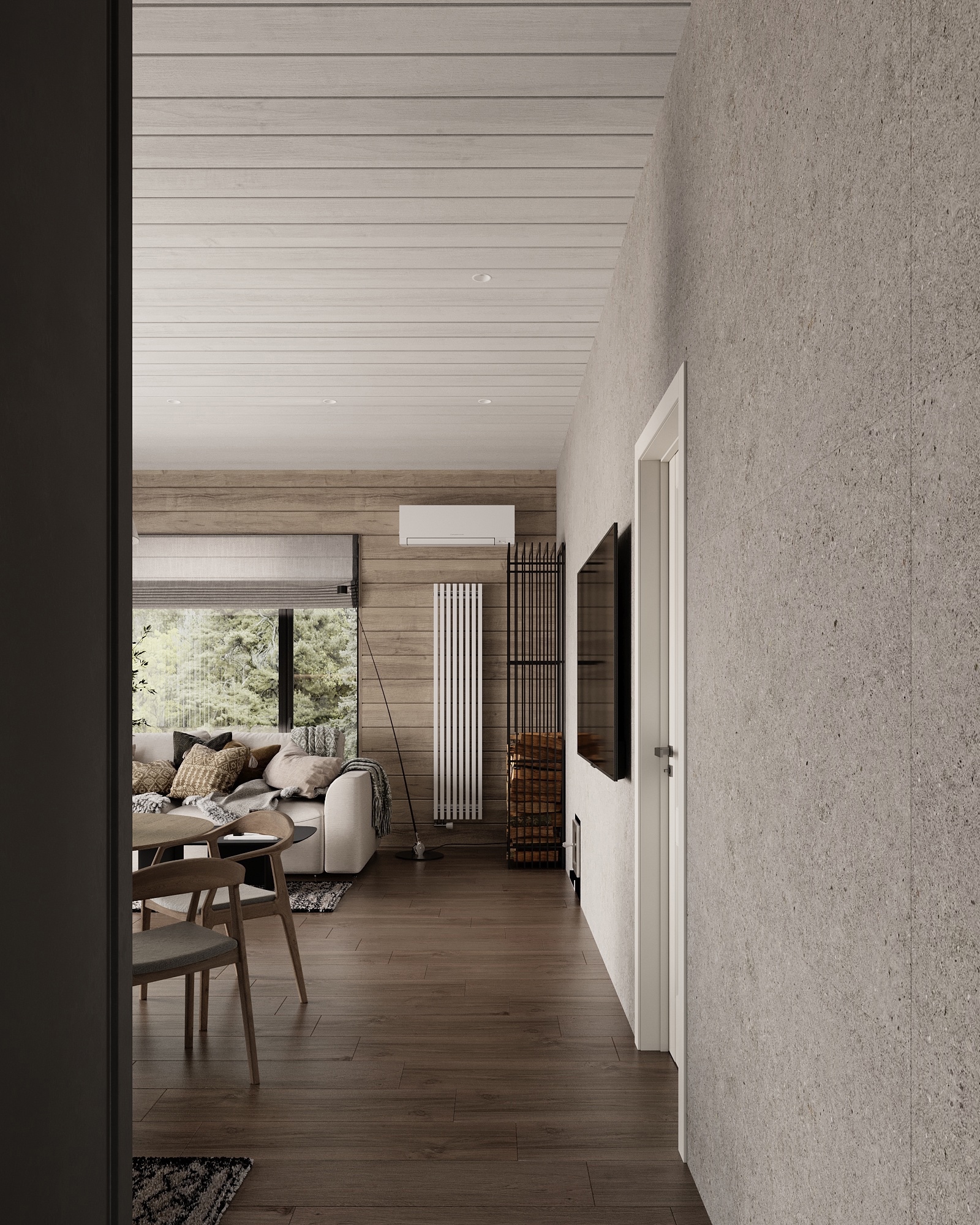 Интерьер комнаты отдыха в бане — Изображение №4 — 3D на Dprofile