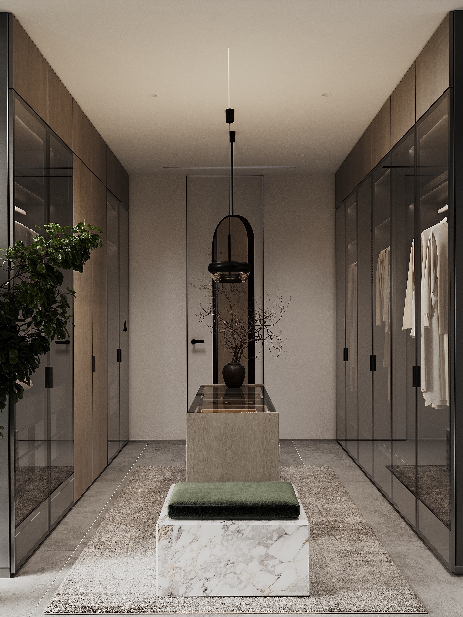 Интерьер гардеробной в мастер-блоке — Изображение №3 — 3D, Архитектура на Dprofile