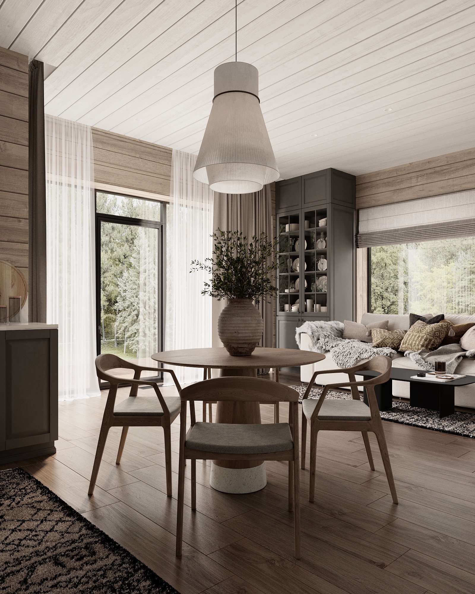 Интерьер комнаты отдыха в бане — Изображение №1 — 3D на Dprofile