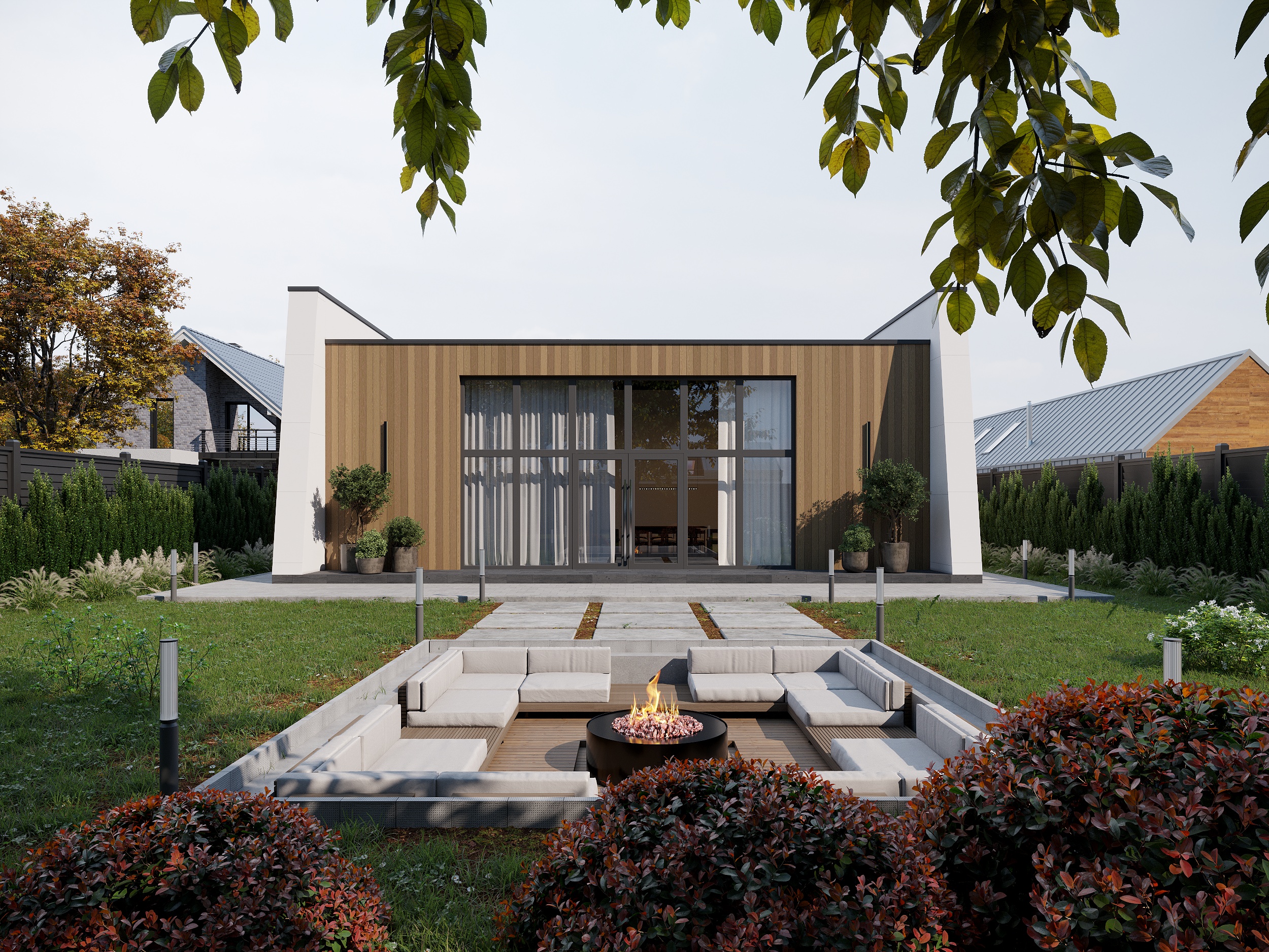 Проект внешнего вида фасадов для загородного дома — Изображение №4 — 3D на Dprofile