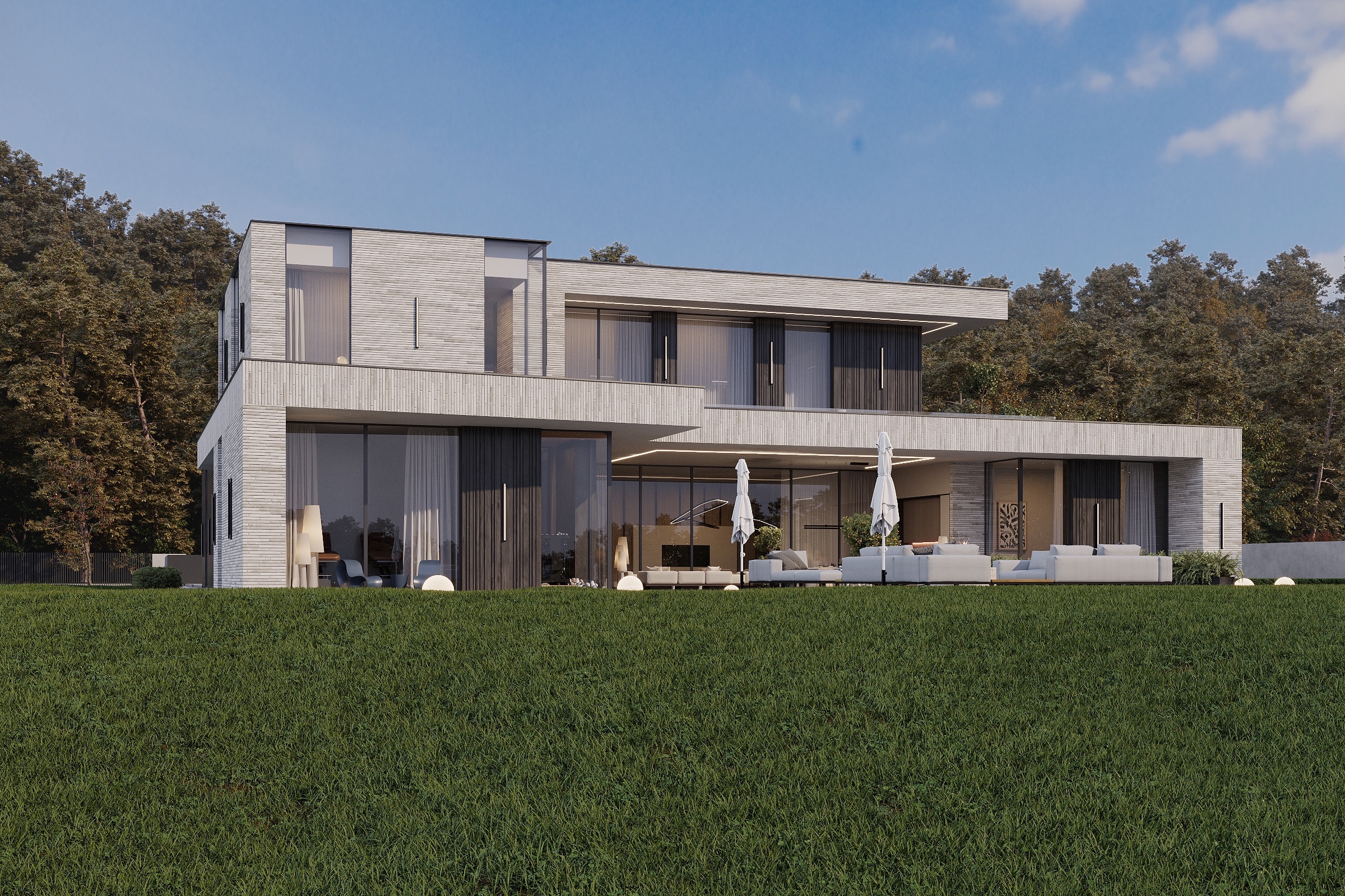 Villa Clarina - проект загородного дома у реки — Изображение №2 — 3D на Dprofile