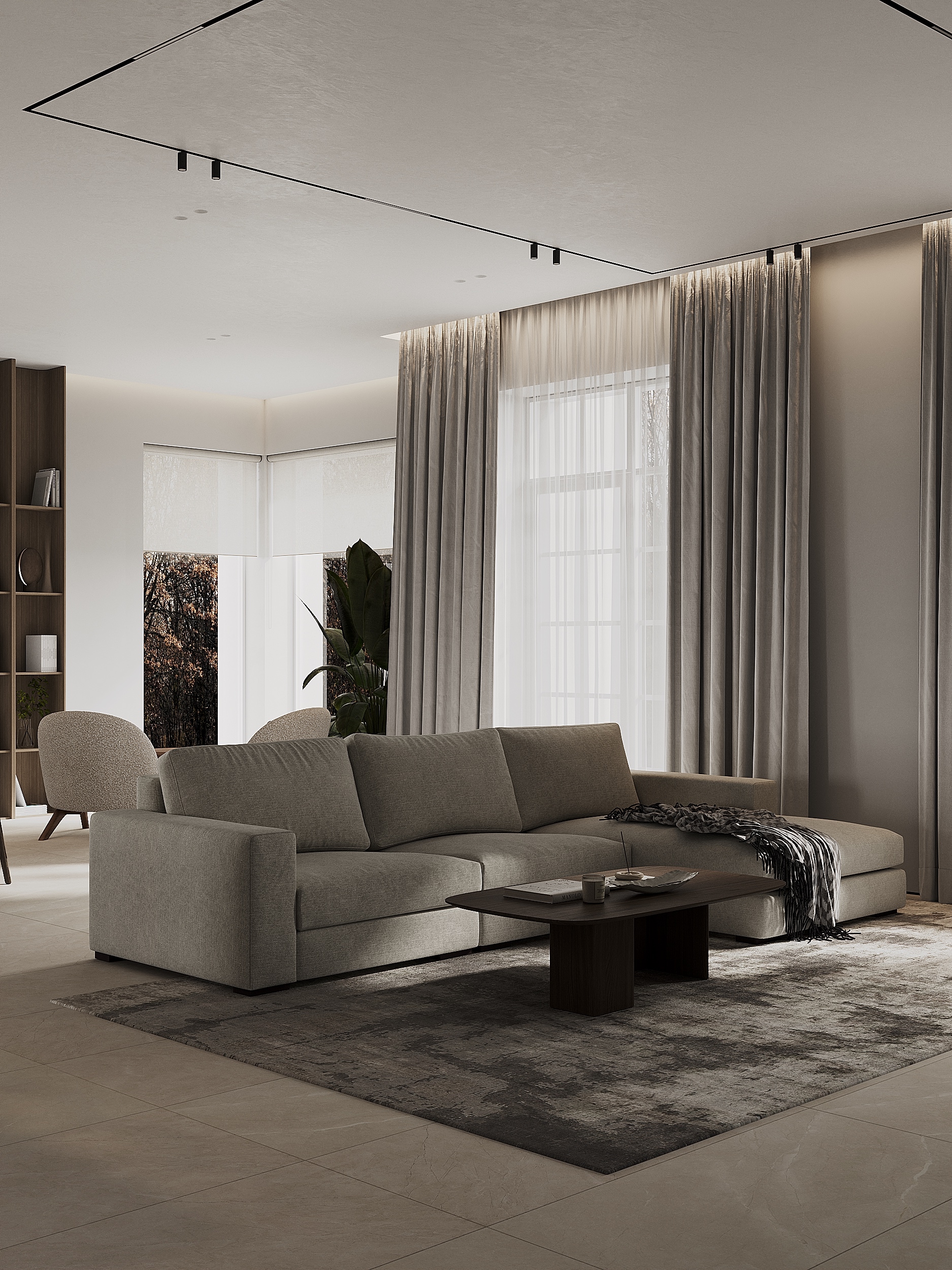 Интерьер кухни-гостиной для загородного дома — Изображение №5 — 3D на Dprofile