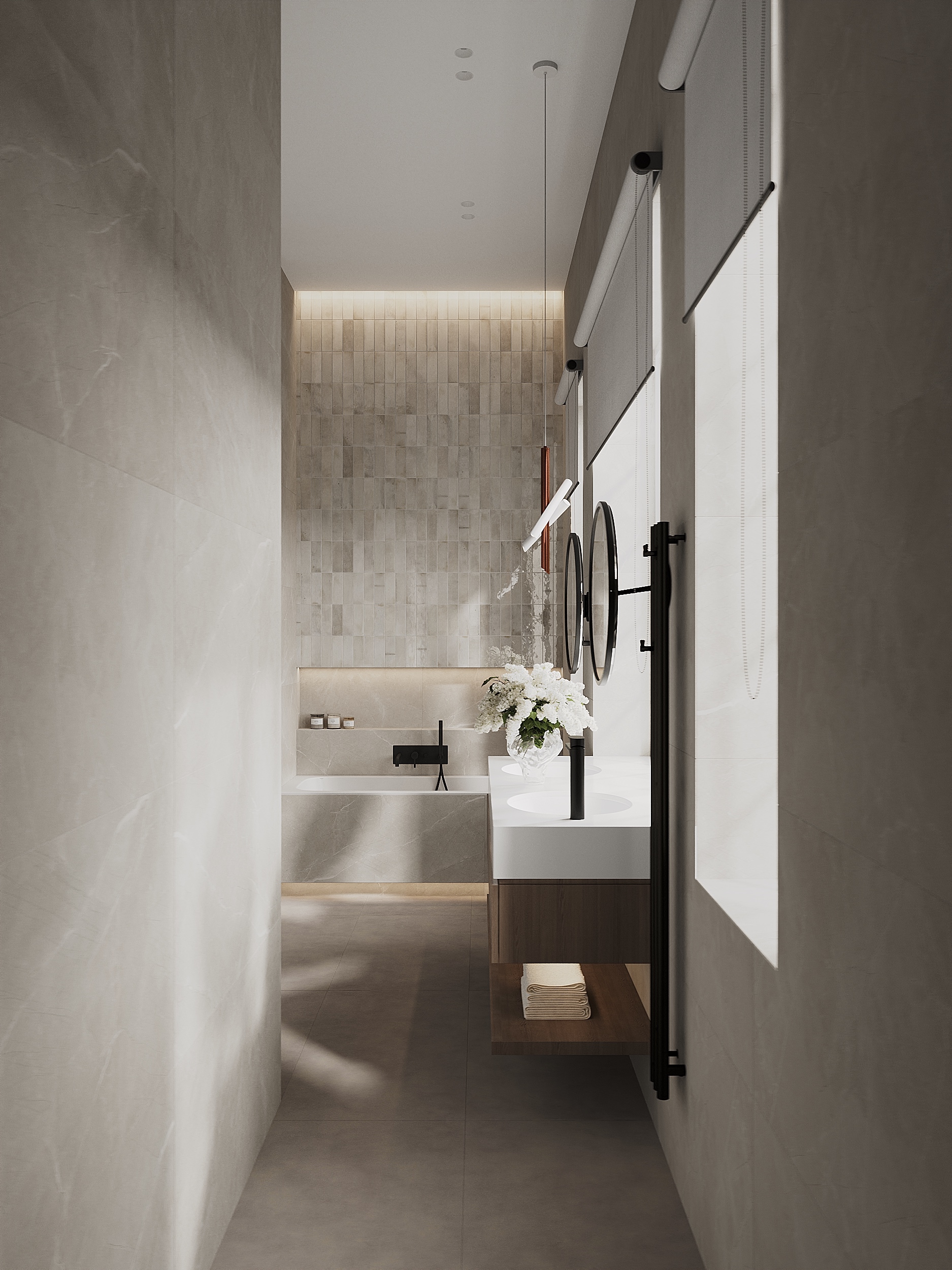 Интерьер ванной комнаты при детских — Изображение №4 — 3D на Dprofile