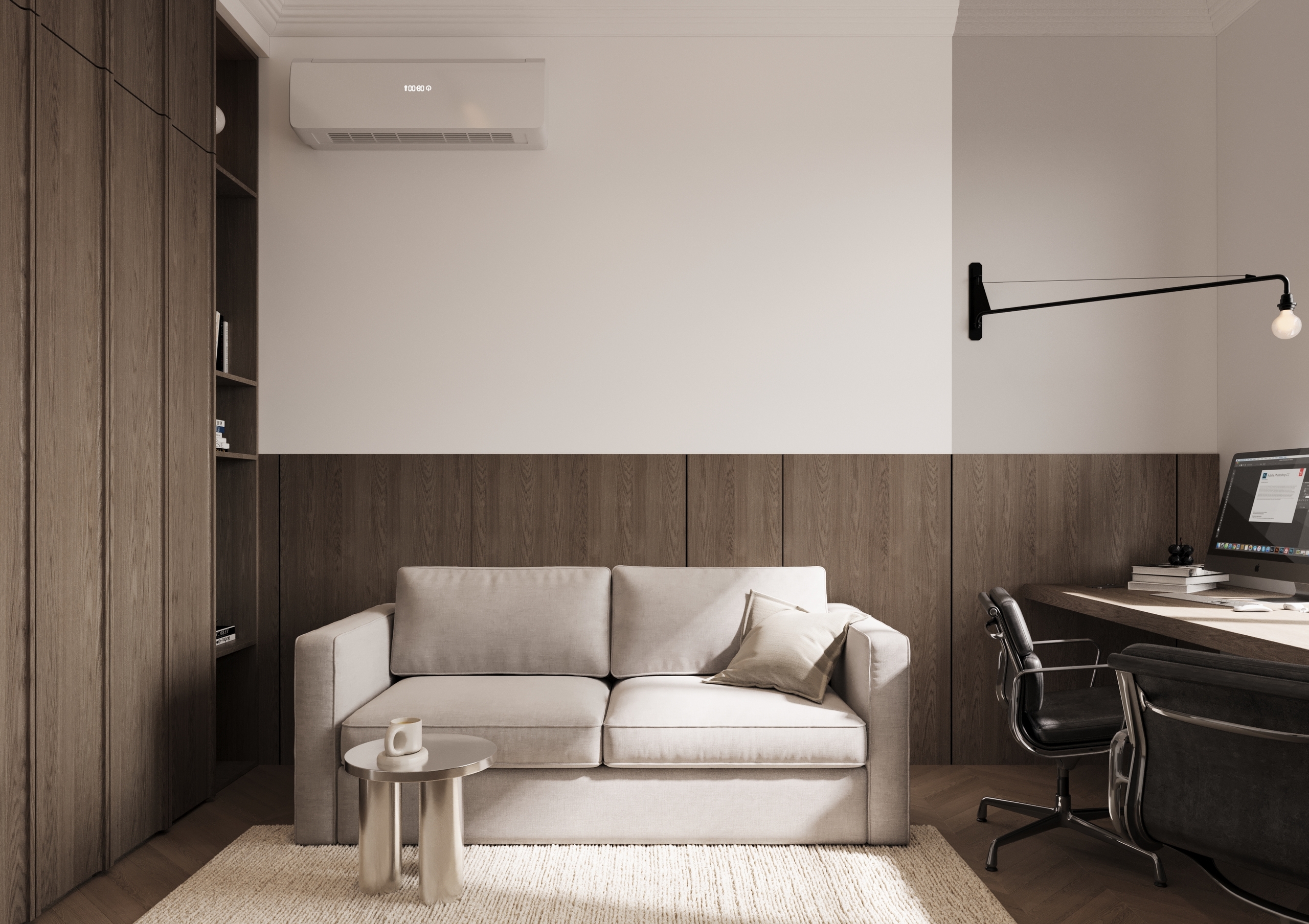 Проект интерьера кабинета для квартиры — Изображение №3 — Архитектура на Dprofile