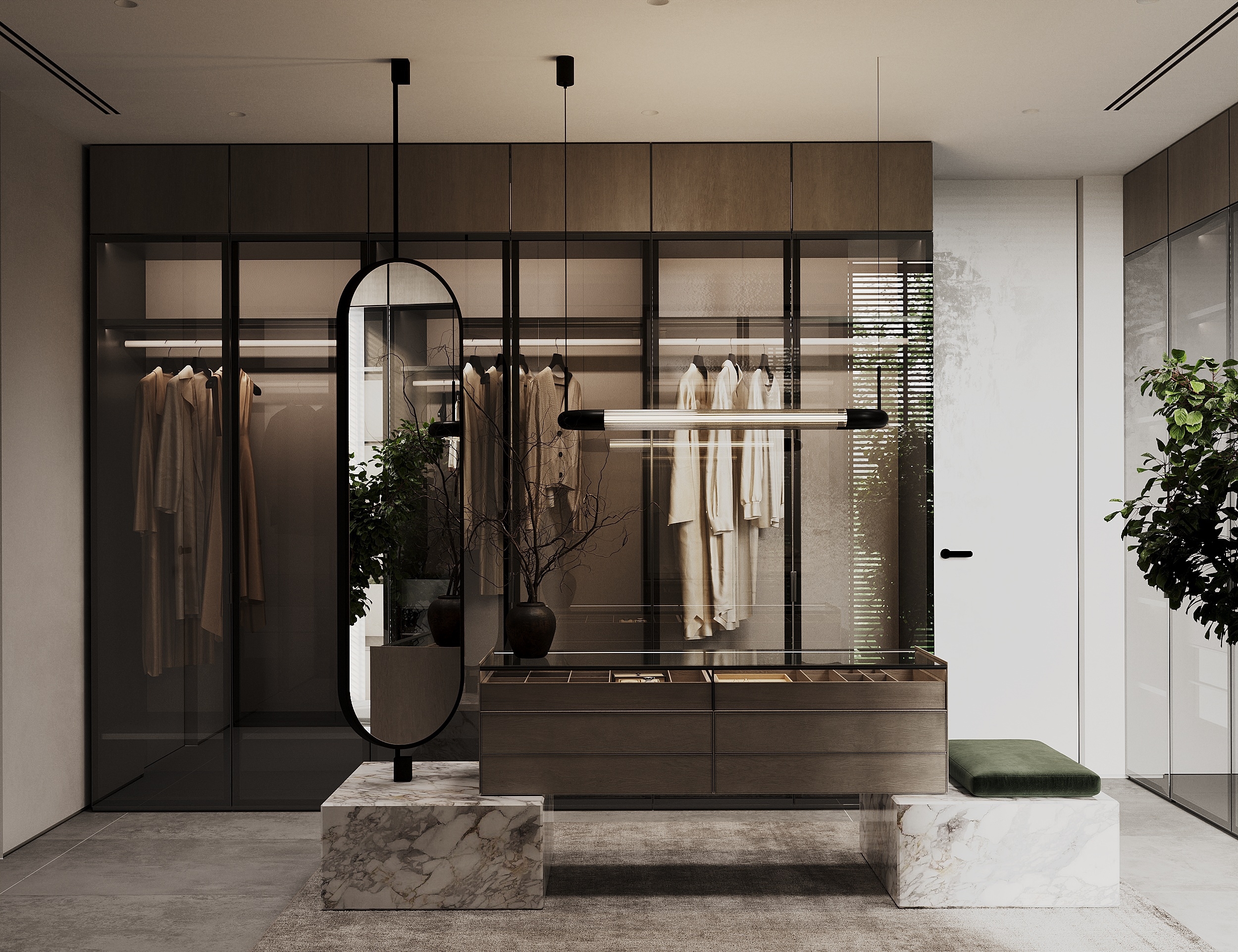 Интерьер гардеробной в мастер-блоке — Изображение №5 — 3D, Архитектура на Dprofile