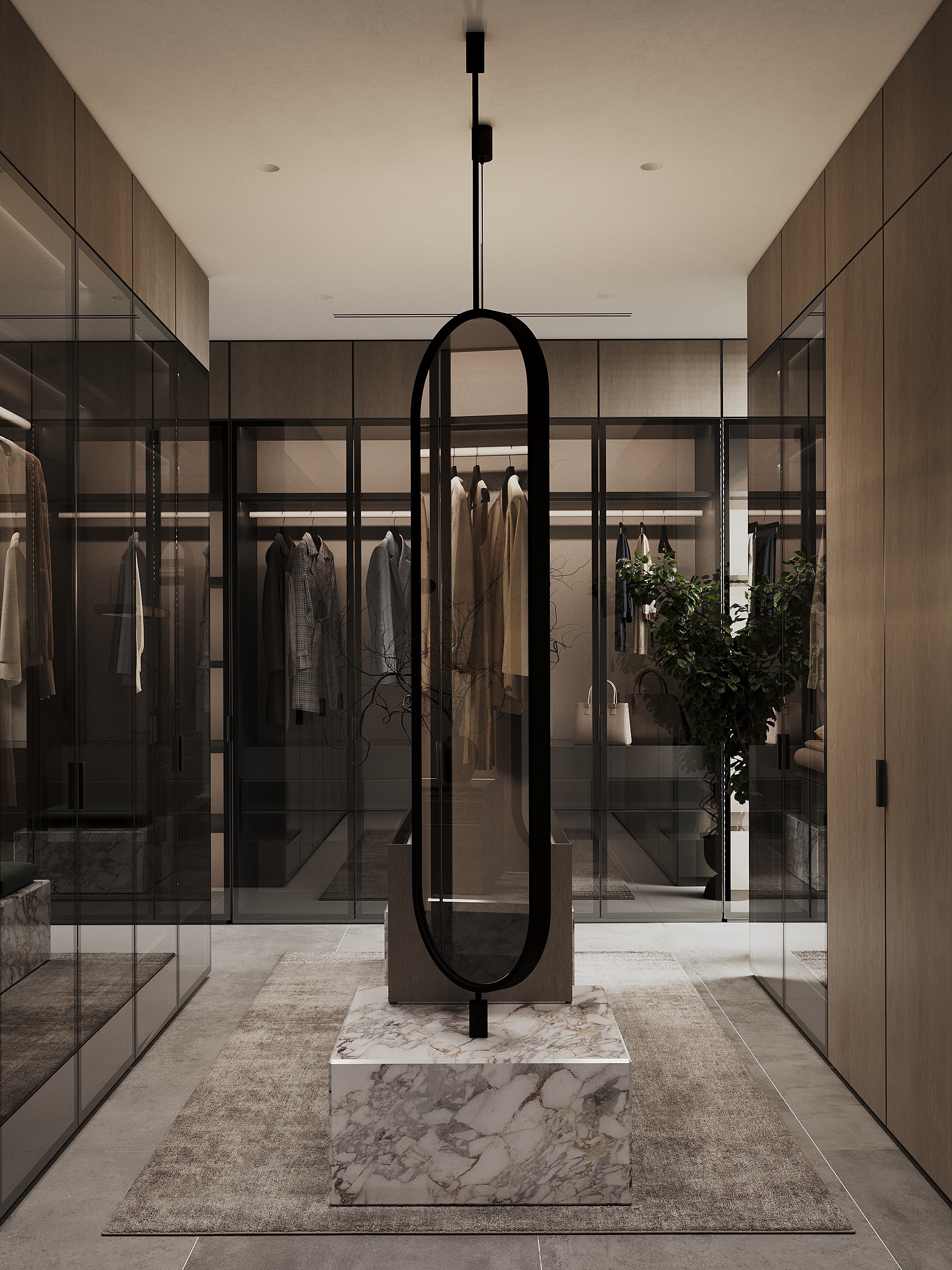 Интерьер гардеробной в мастер-блоке — Изображение №4 — 3D, Архитектура на Dprofile