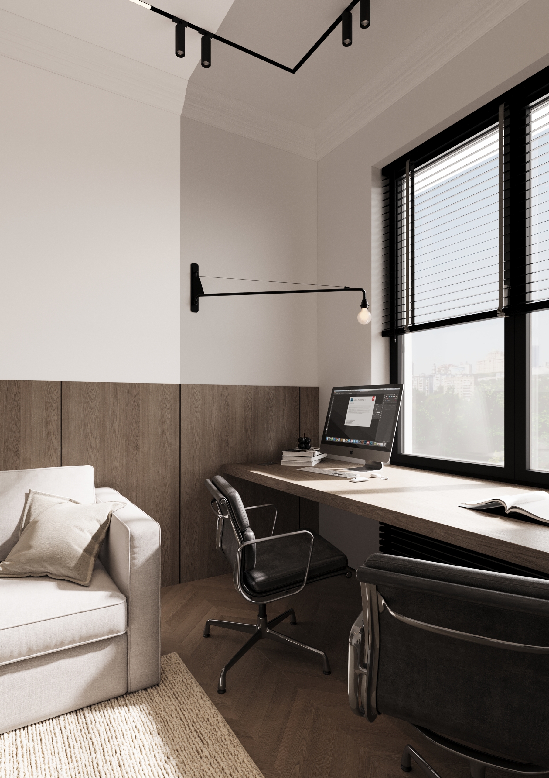 Проект интерьера кабинета для квартиры — Изображение №4 — Архитектура на Dprofile