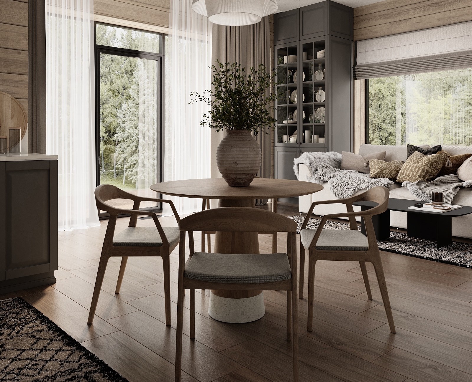 Интерьер комнаты отдыха в бане — 3D на Dprofile