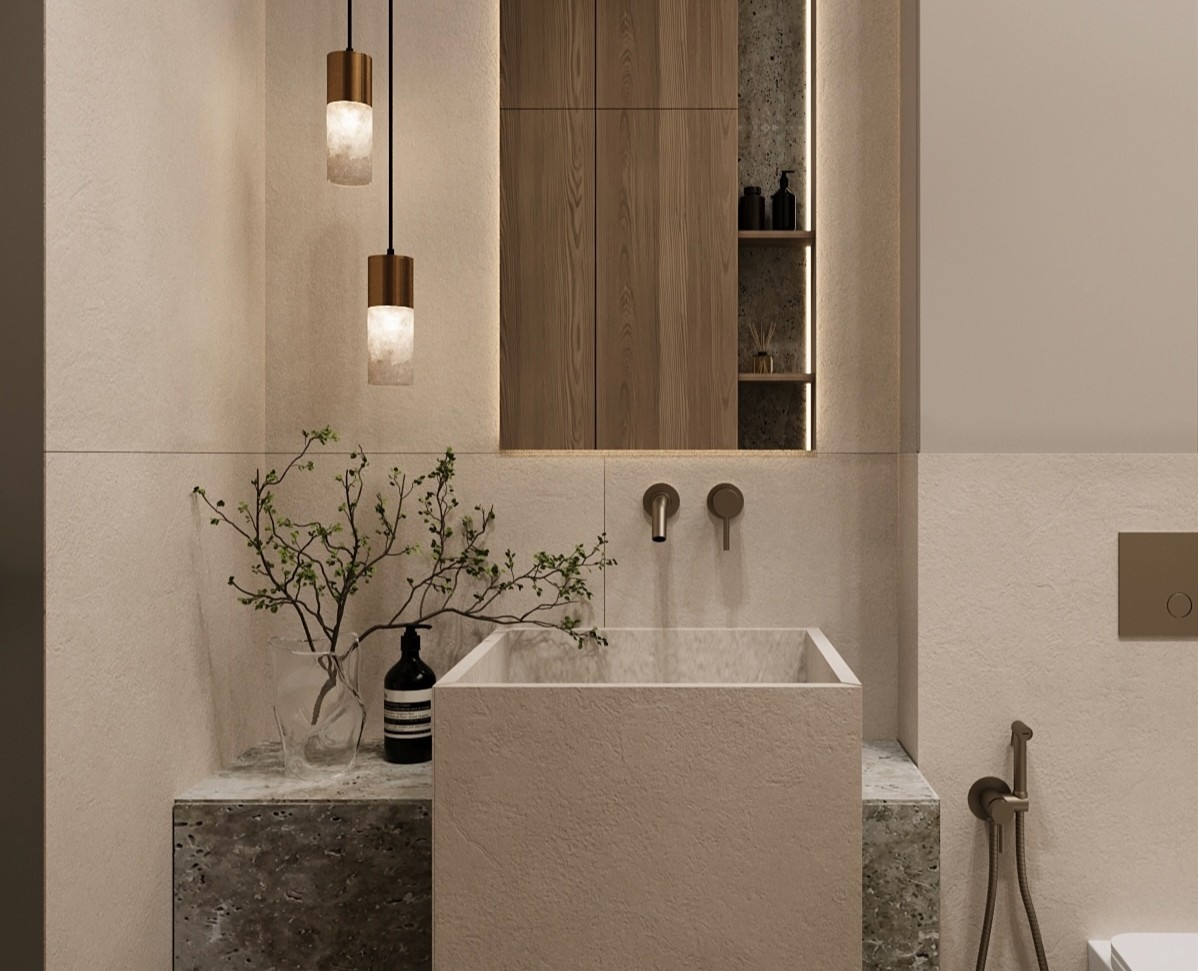 Интерьер ванной комнаты — 3D на Dprofile