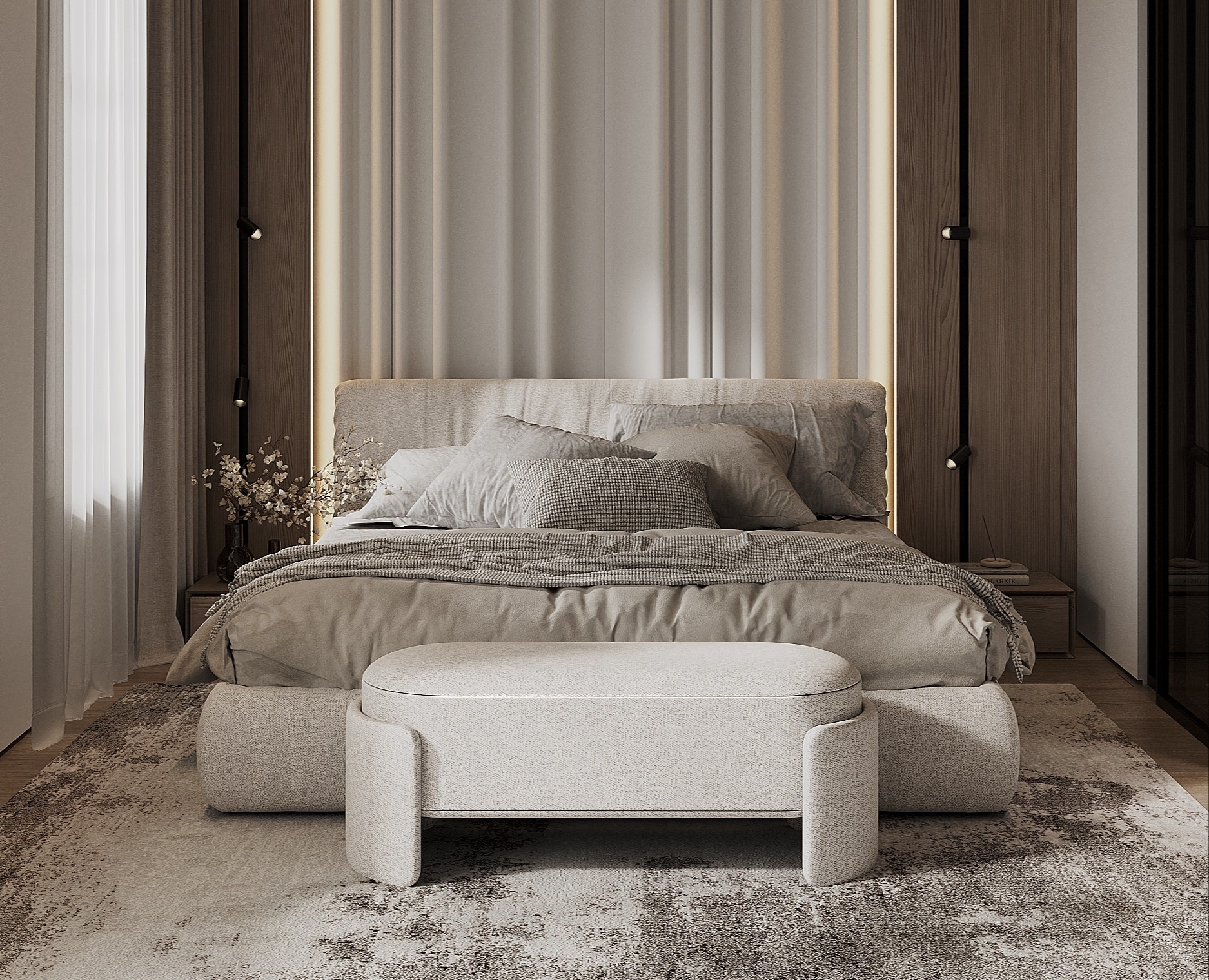 Интерьер мастер-спальни на Dprofile