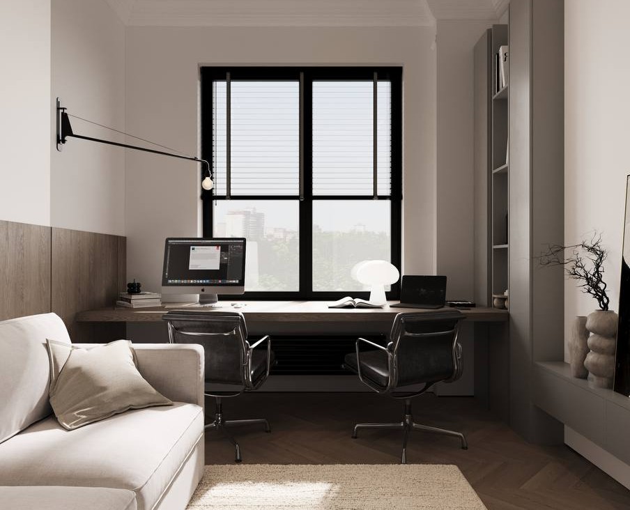 Проект интерьера кабинета для квартиры на Dprofile