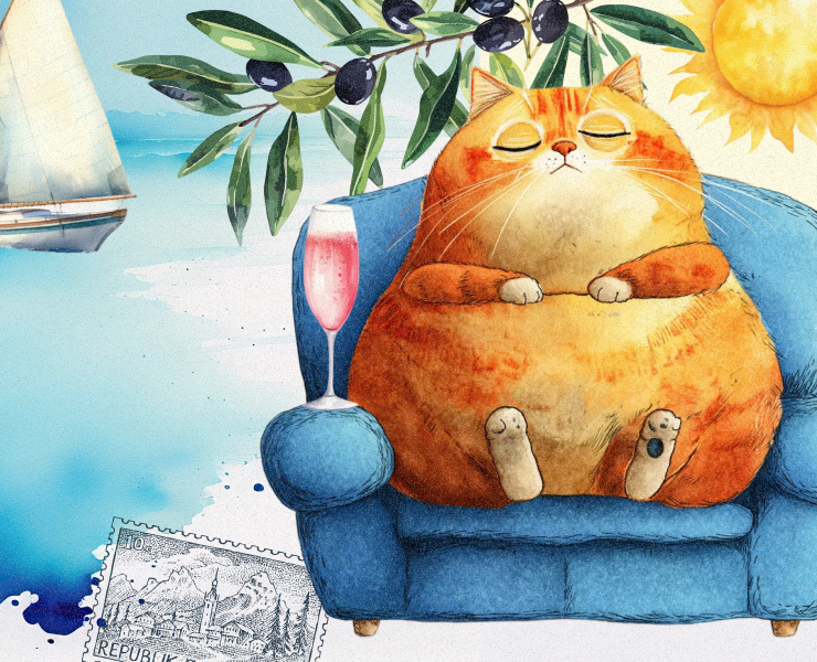 Дизайн промо-курса «Ляг, полежи» — Иллюстрация, Графика на Dprofile