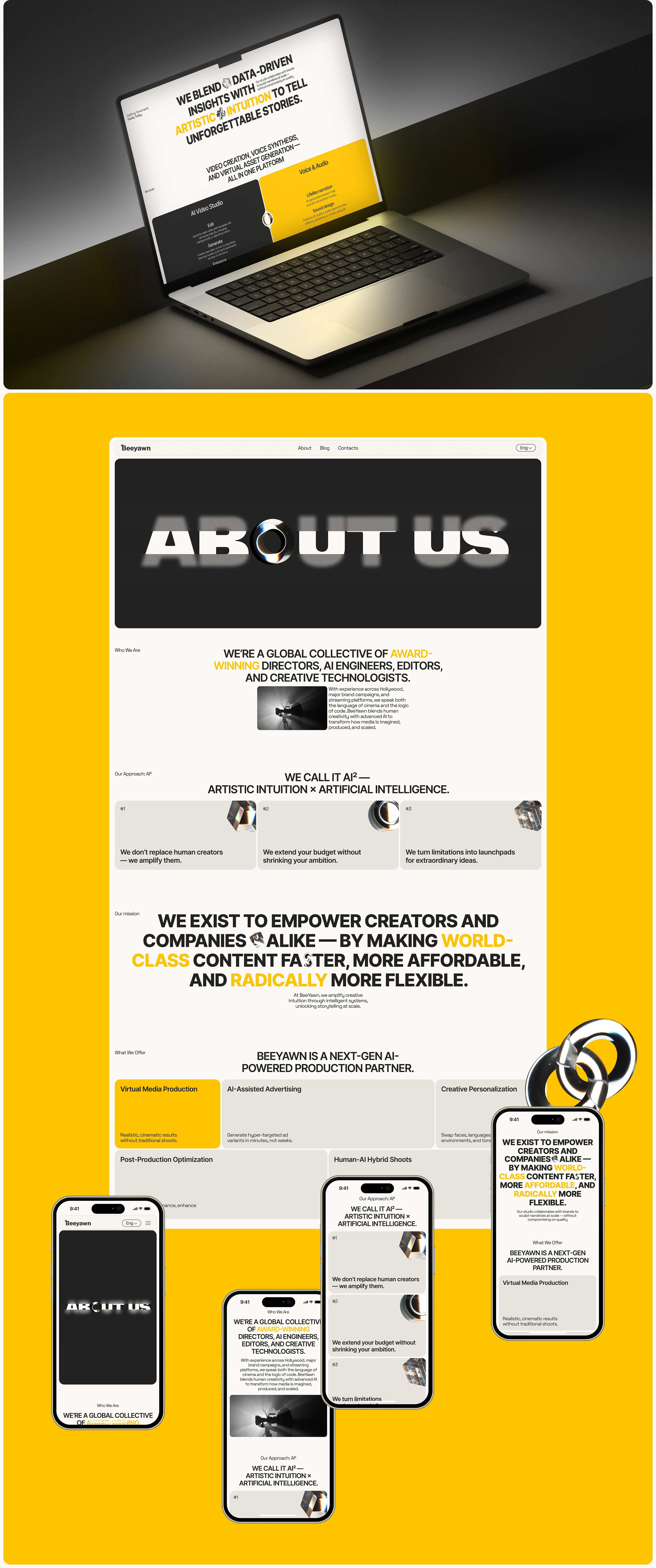 Beeyawn — Изображение №5 — Интерфейсы, Брендинг на Dprofile