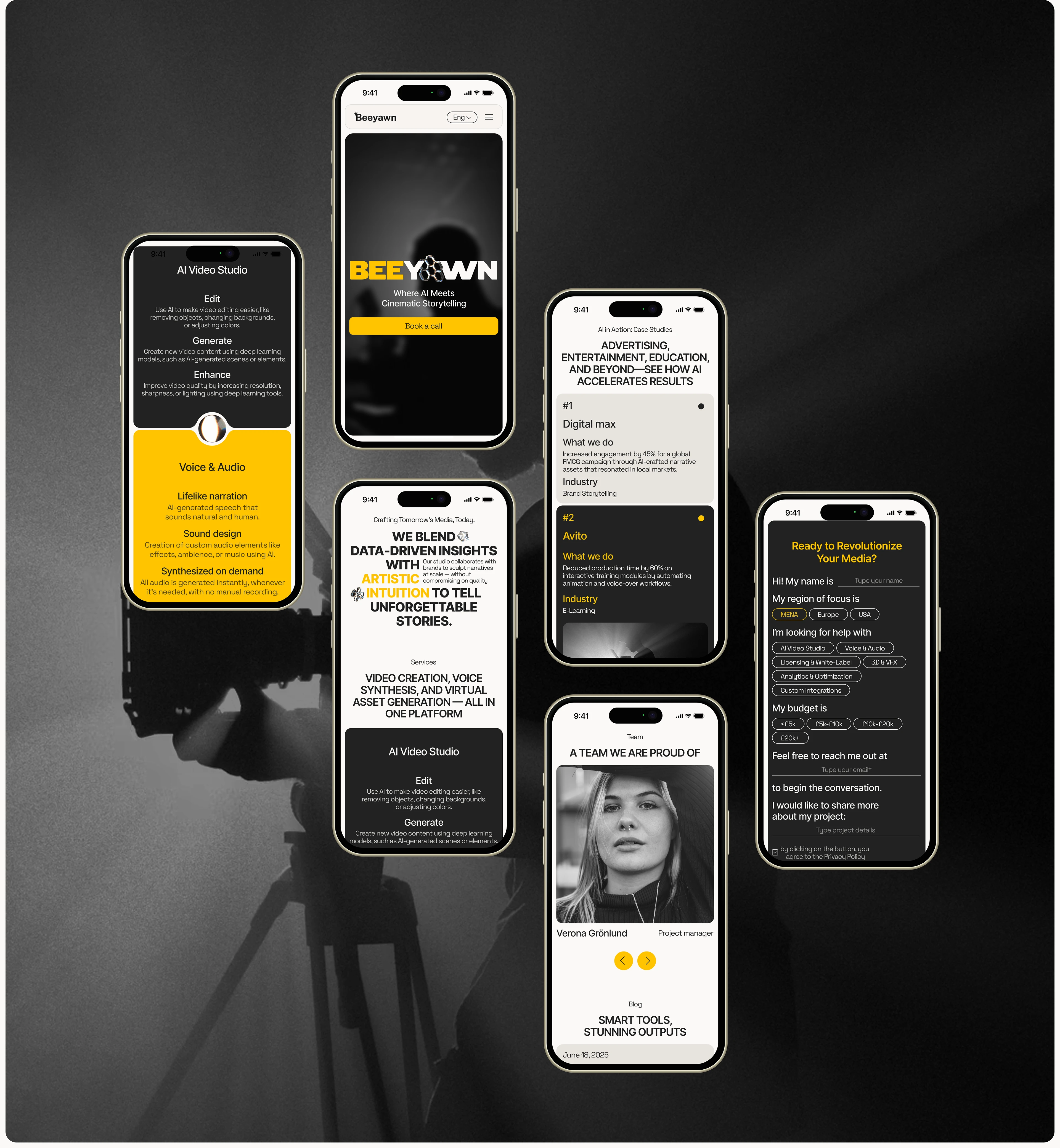 Beeyawn — Изображение №4 — Интерфейсы, Брендинг на Dprofile