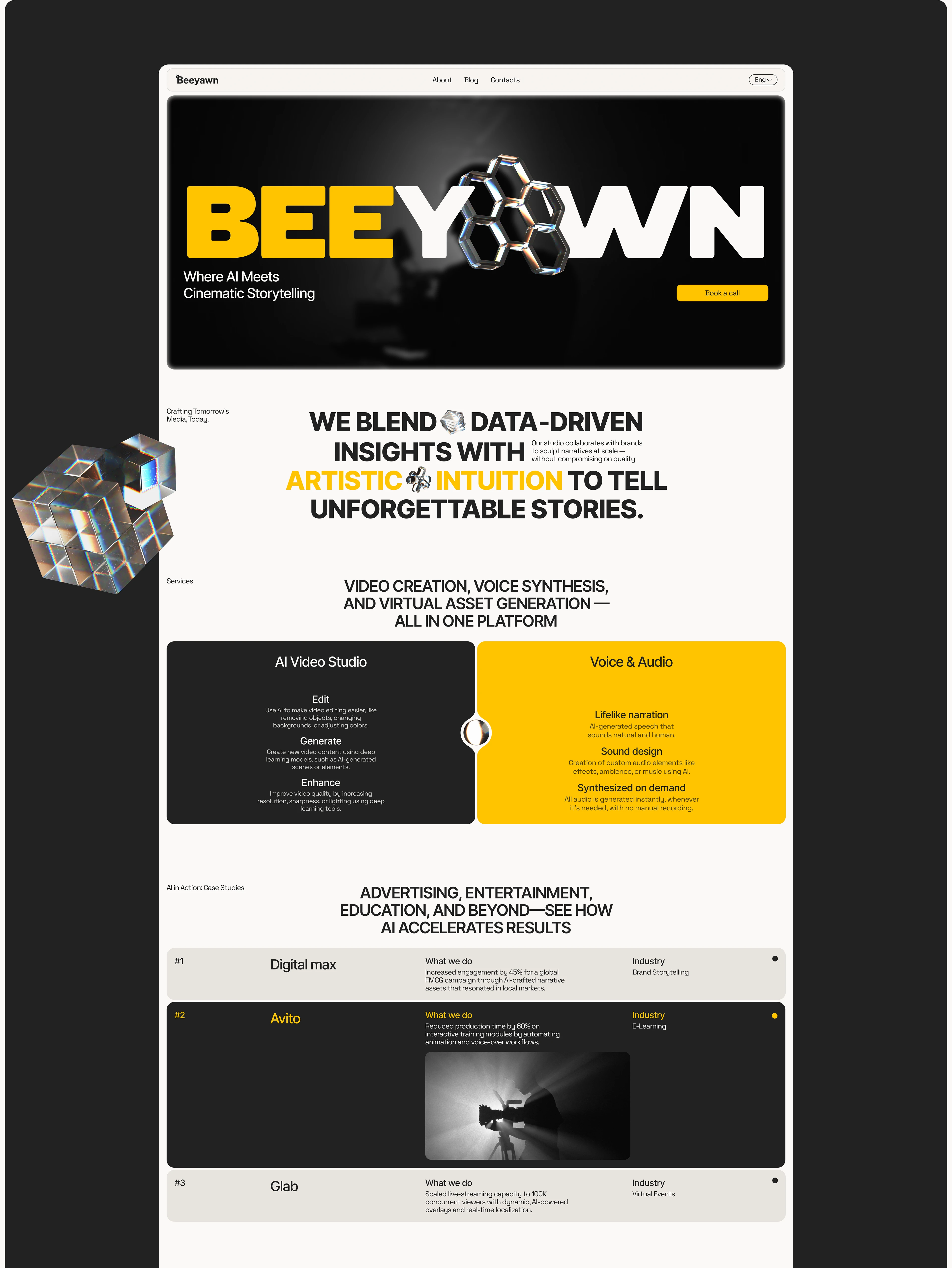 Beeyawn — Изображение №2 — Интерфейсы, Брендинг на Dprofile