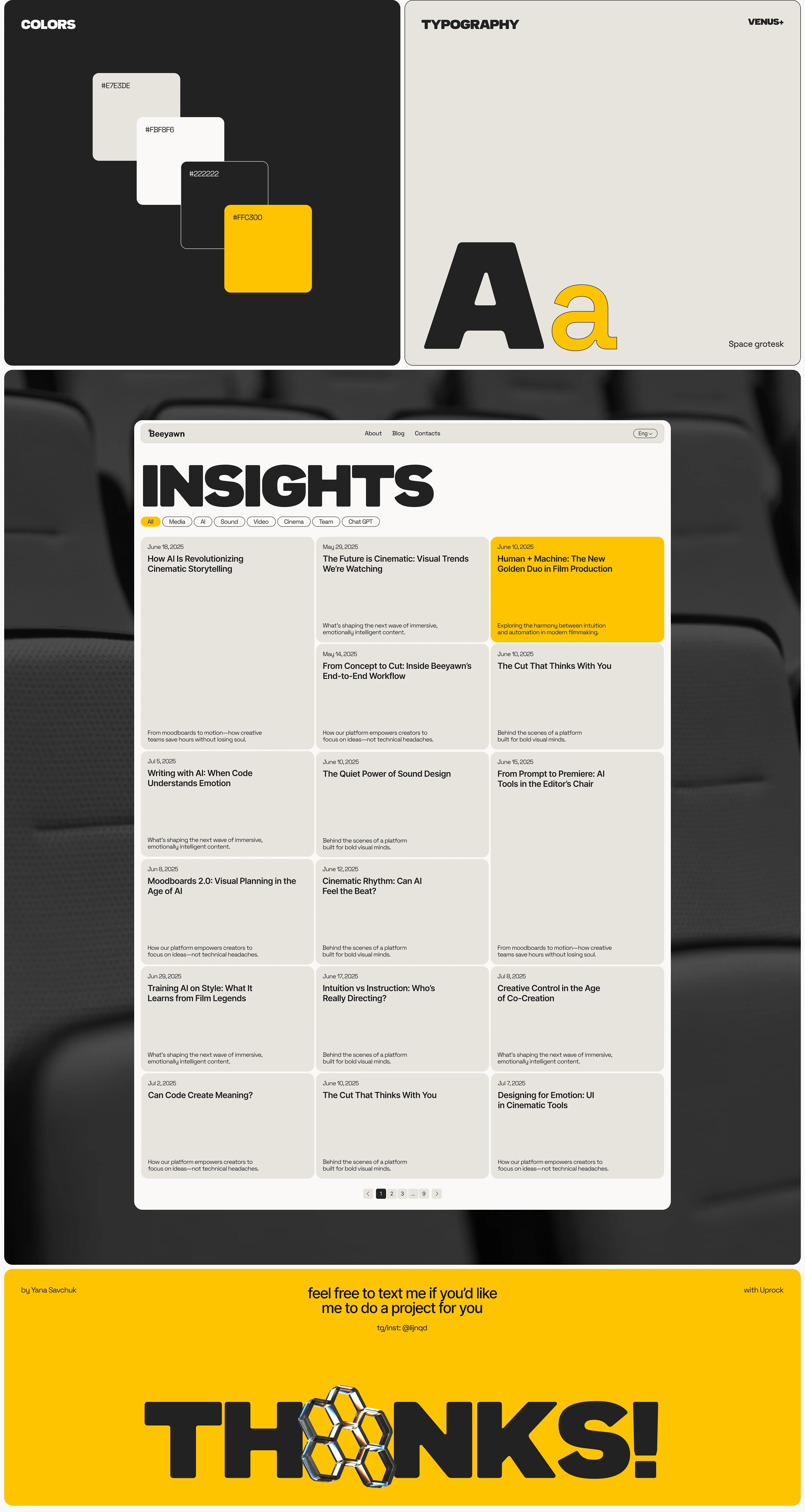 Beeyawn — Изображение №6 — Интерфейсы, Брендинг на Dprofile