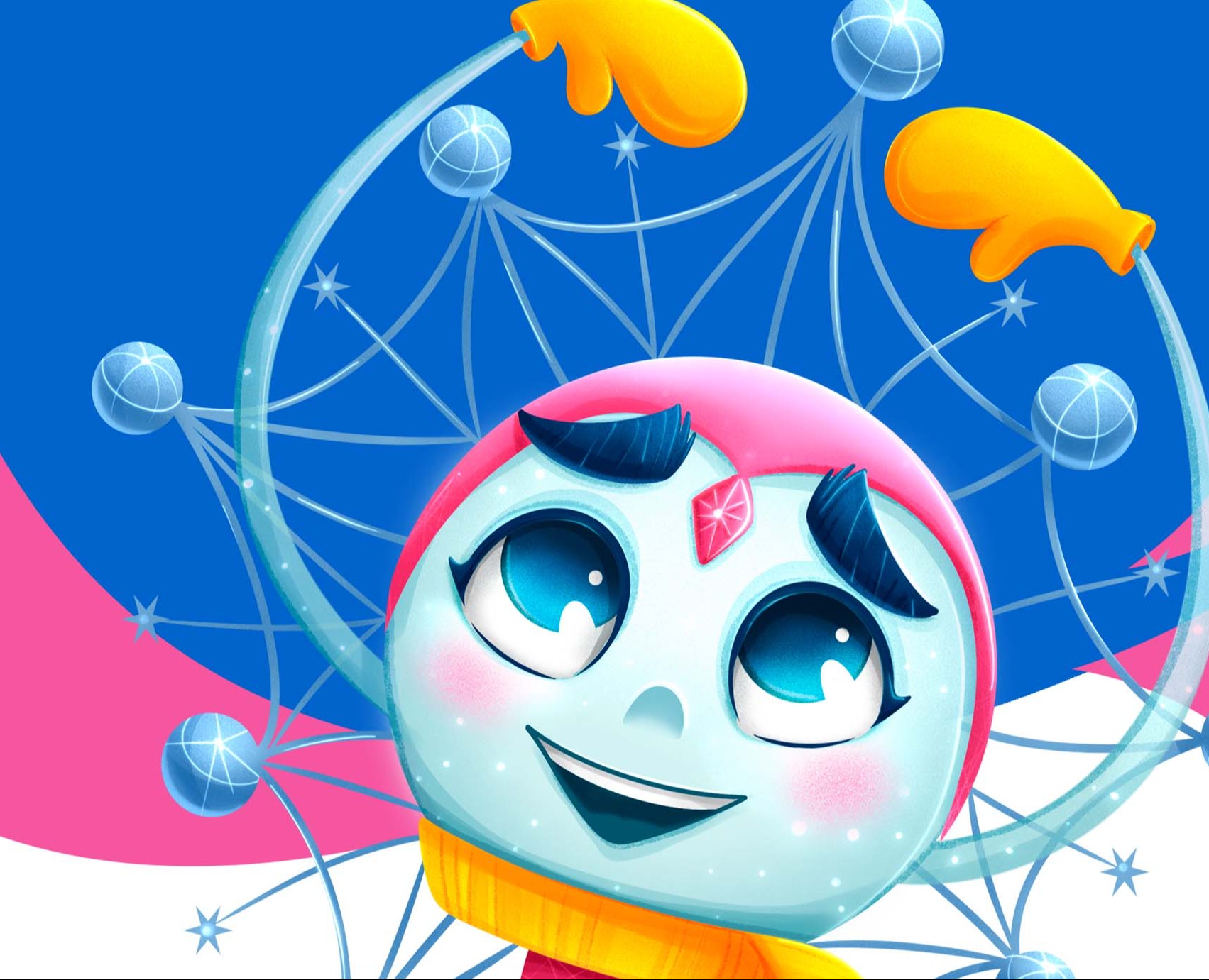 Бренд-персонаж для детской школы фигурного катания на Dprofile