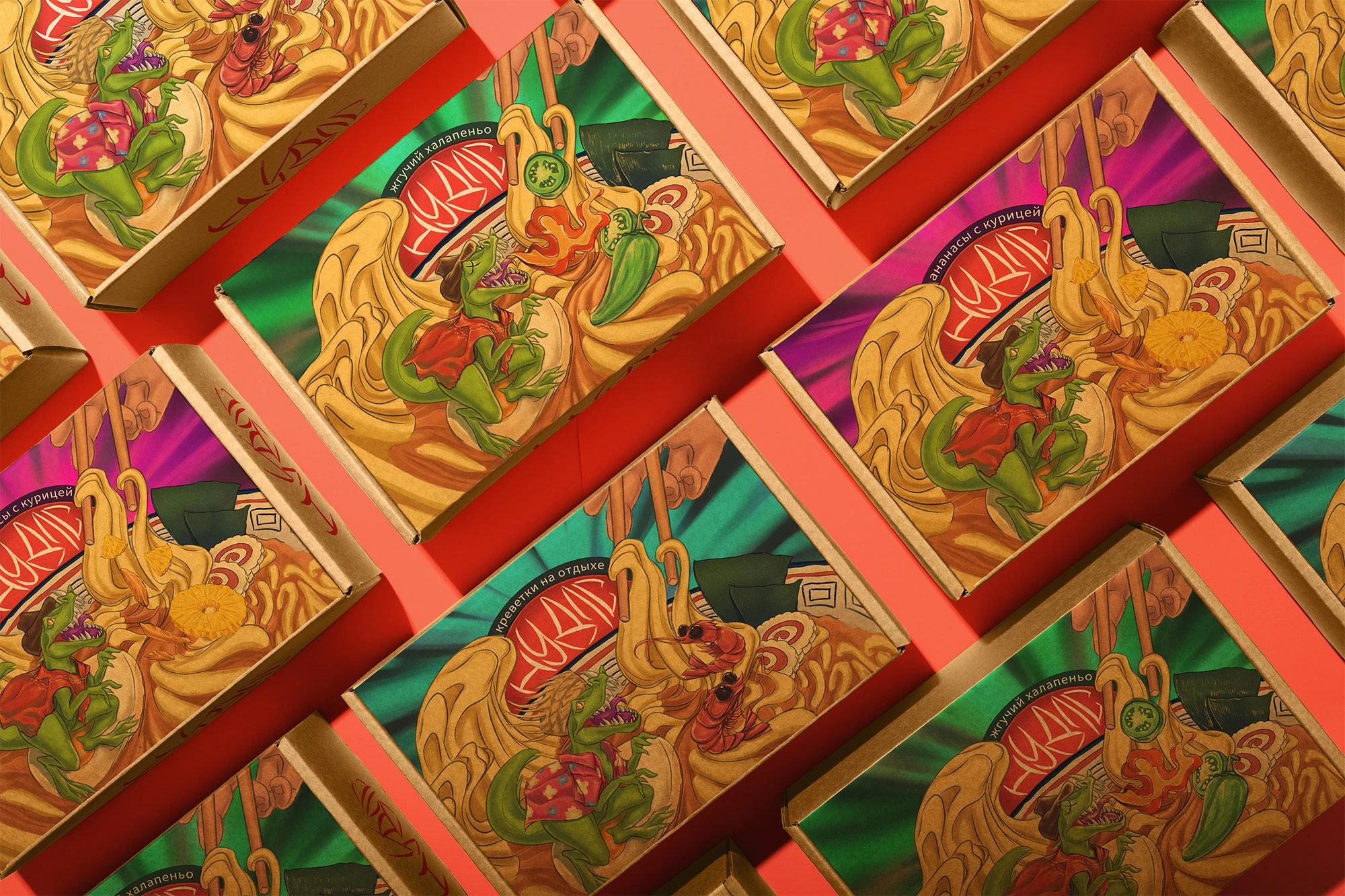 НУДЛС | INSTANT NOODLE | PACKAGING ILLUSTRATION — Изображение №5 — Интерфейсы, Брендинг на Dprofile