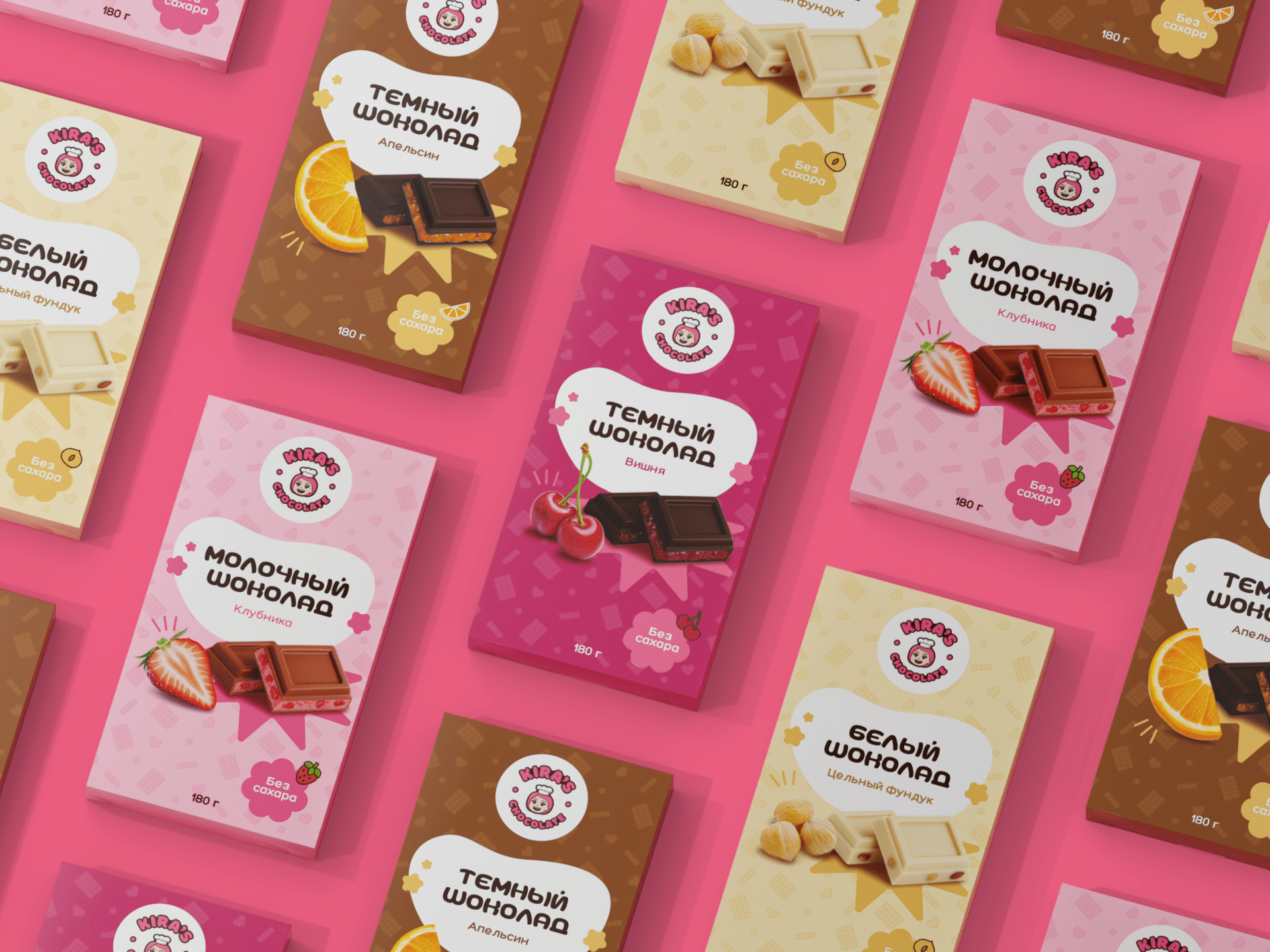 Kira's chocolate — брендинг и упаковка — Изображение №11 — Брендинг на Dprofile