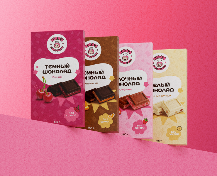 Kira's chocolate — брендинг и упаковка на Dprofile