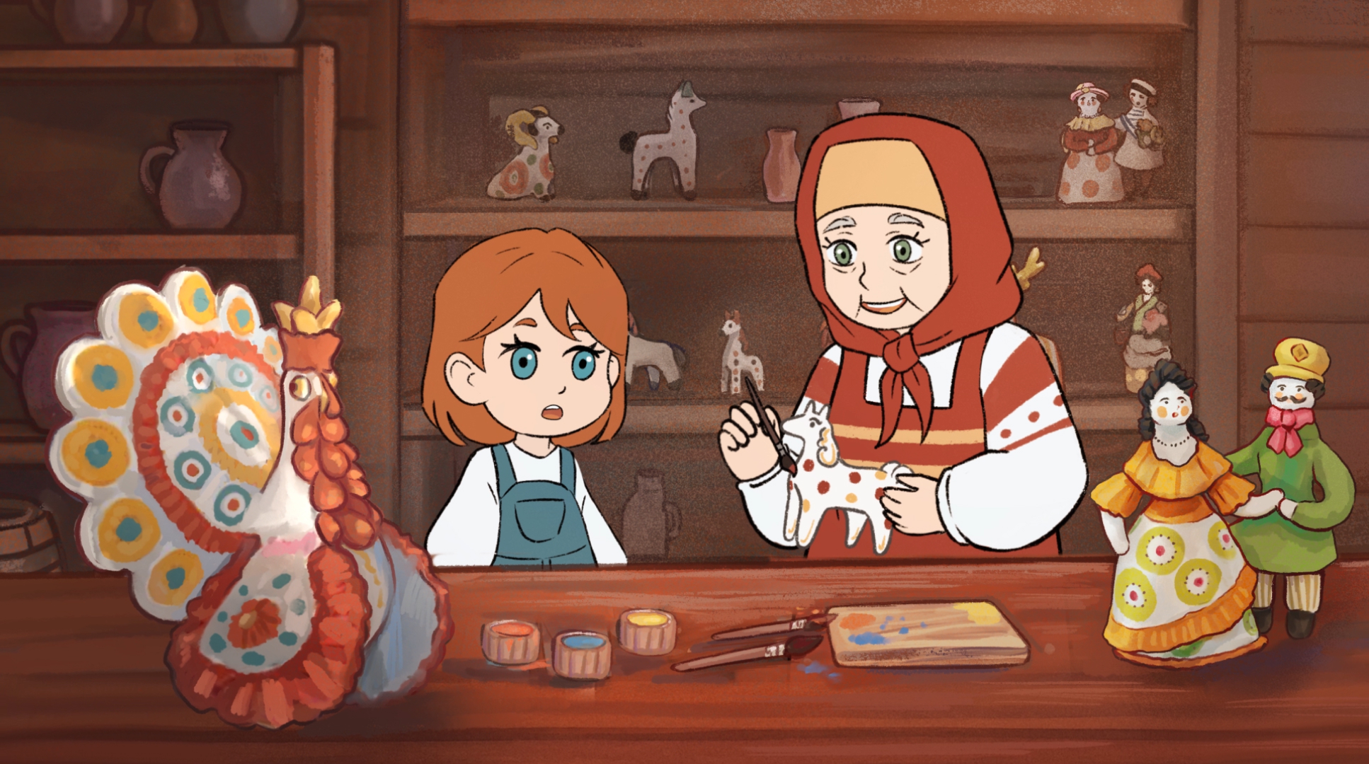 Анимация о дымковской игрушке — Изображение №16 — Иллюстрация, Анимация на Dprofile