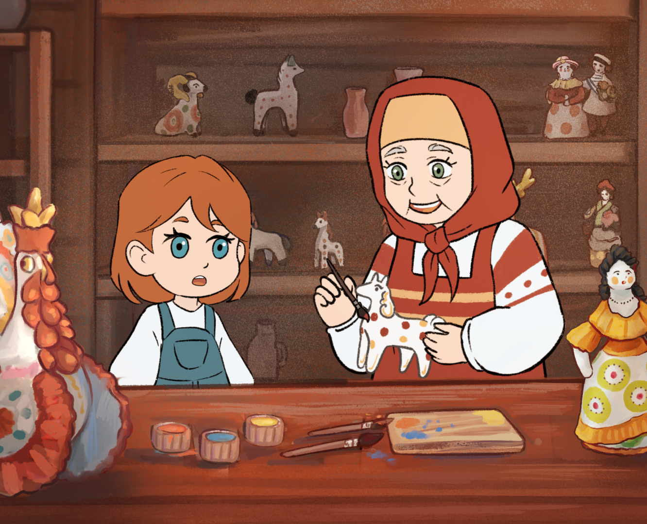 Анимация о дымковской игрушке на Dprofile