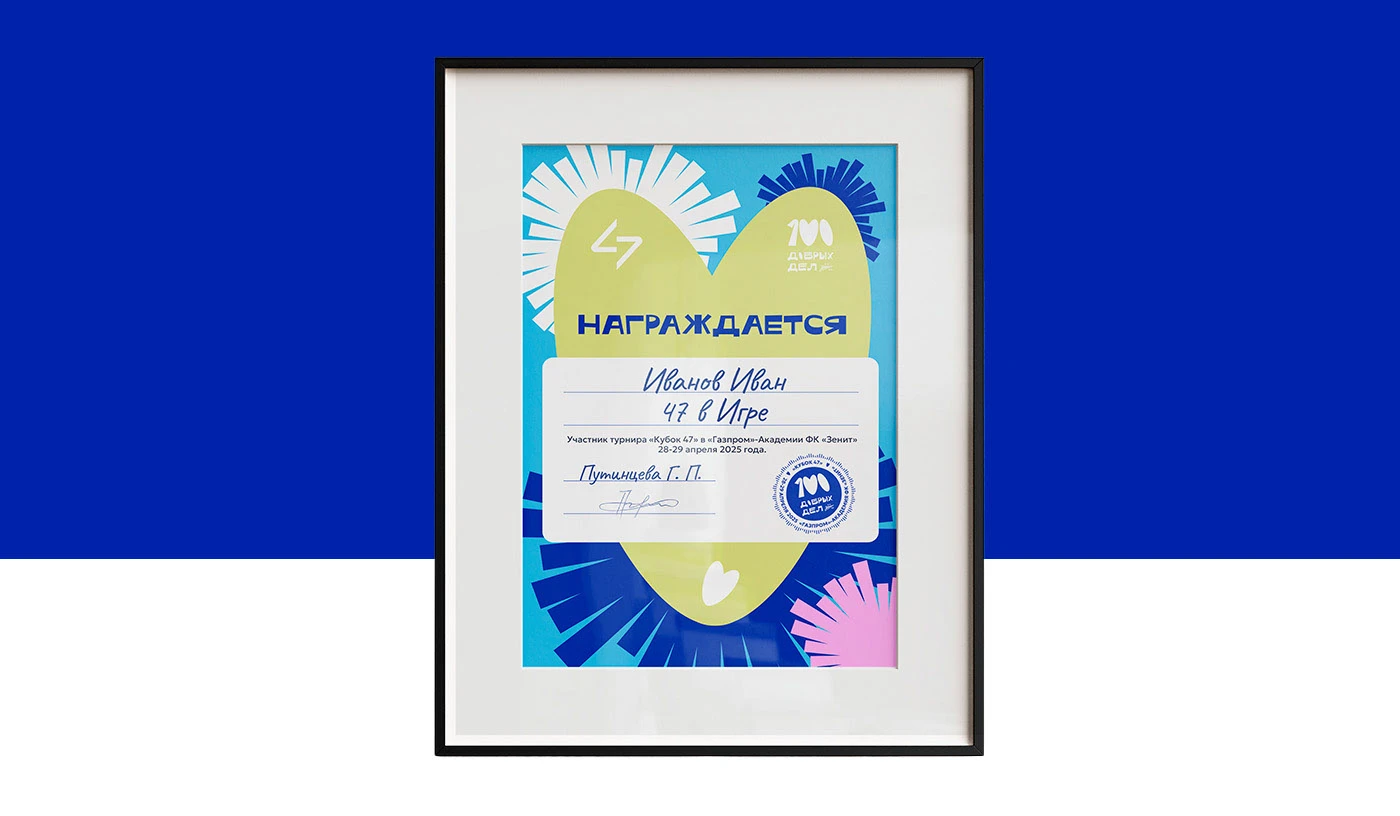 100 Добрых Дел ФК Зенит — Изображение №16 — Брендинг, Графика на Dprofile