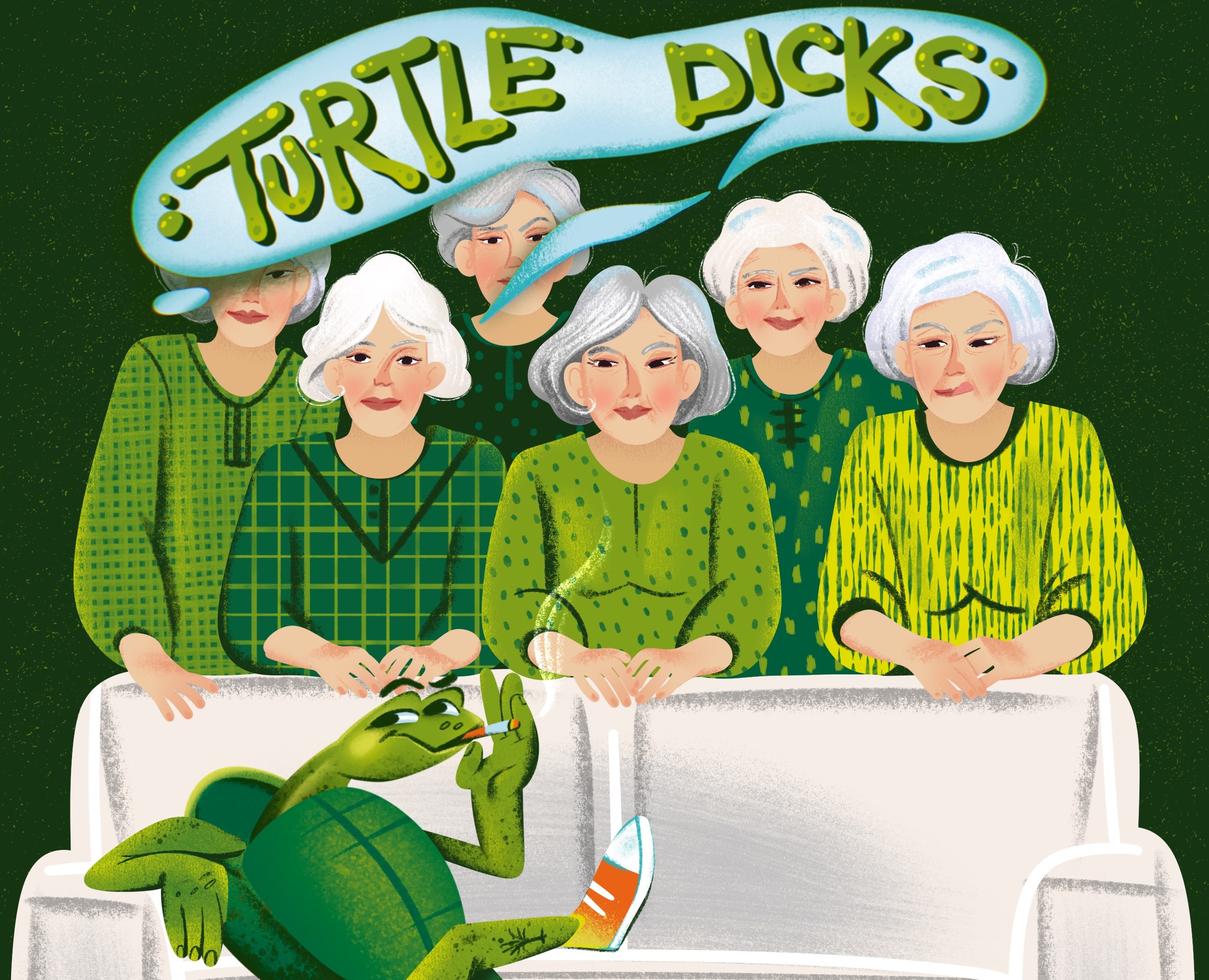 ДИЗАЙН ЭТИКЕТКИ для маринованных огурцов «Turtle Dicks» на Dprofile