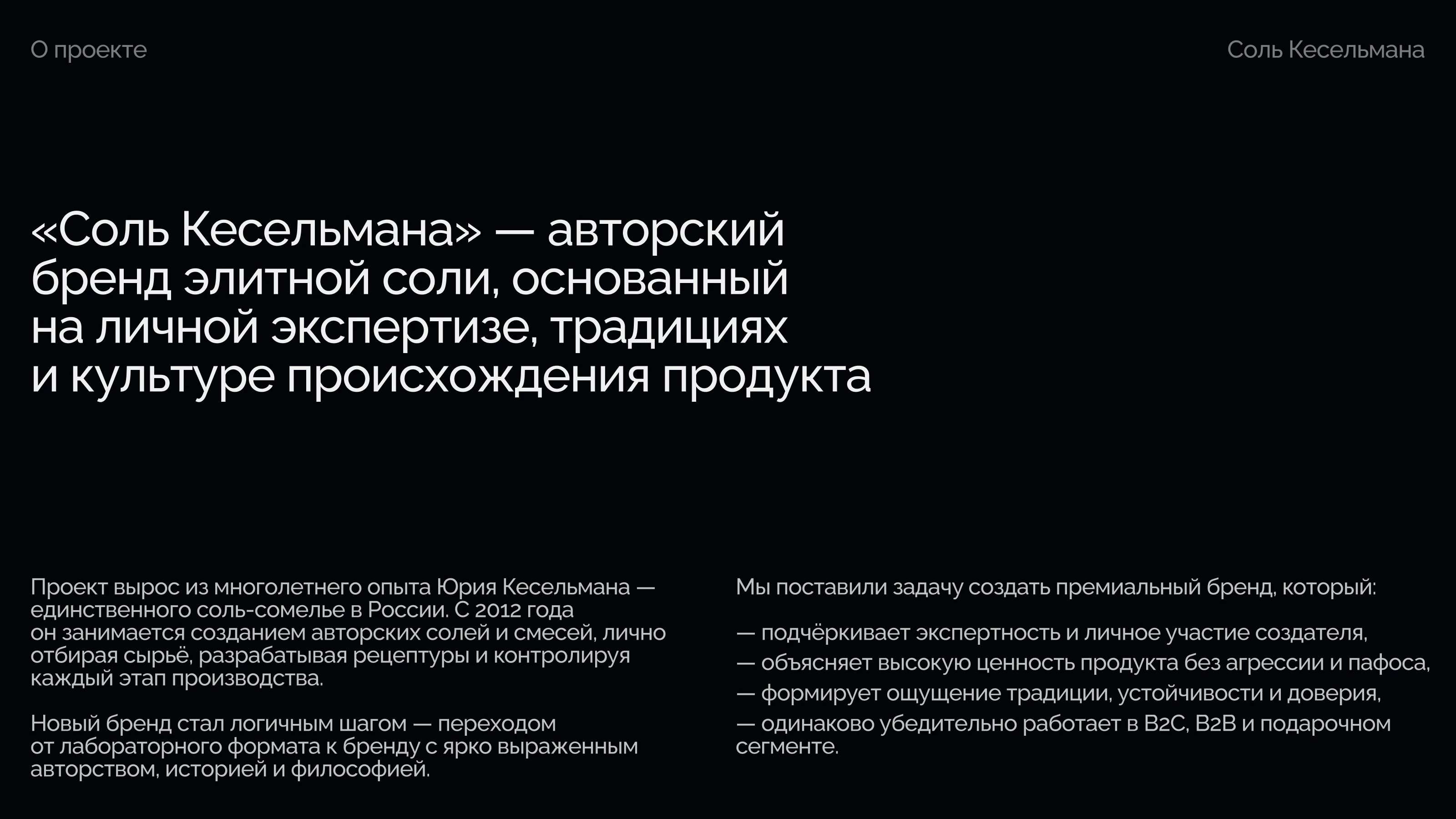 Брендинг и упаковка для авторского бренда элитной соли — Изображение №1 — Брендинг на Dprofile