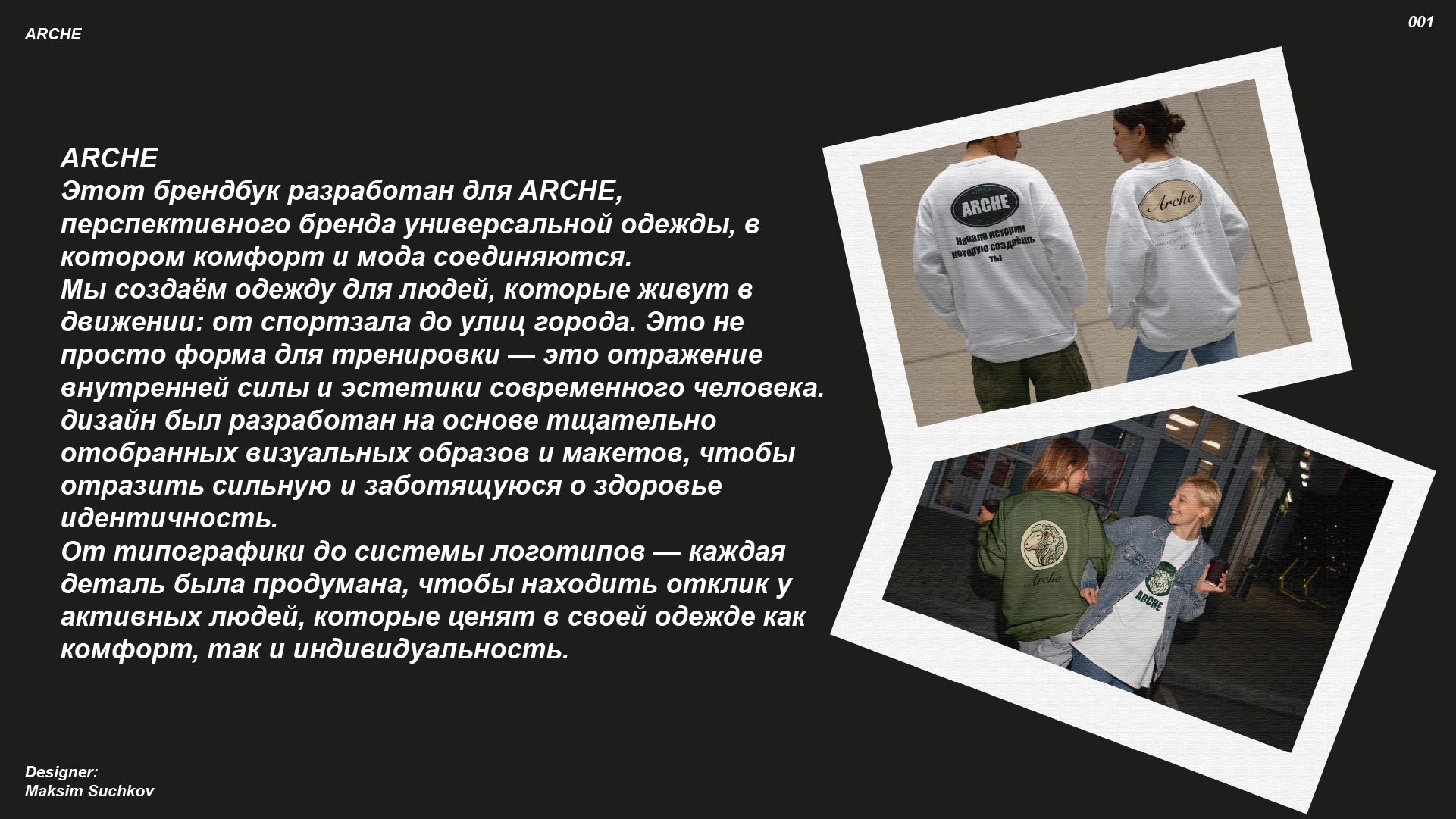 Брендбук ARCHE — Изображение №1 — Брендинг на Dprofile